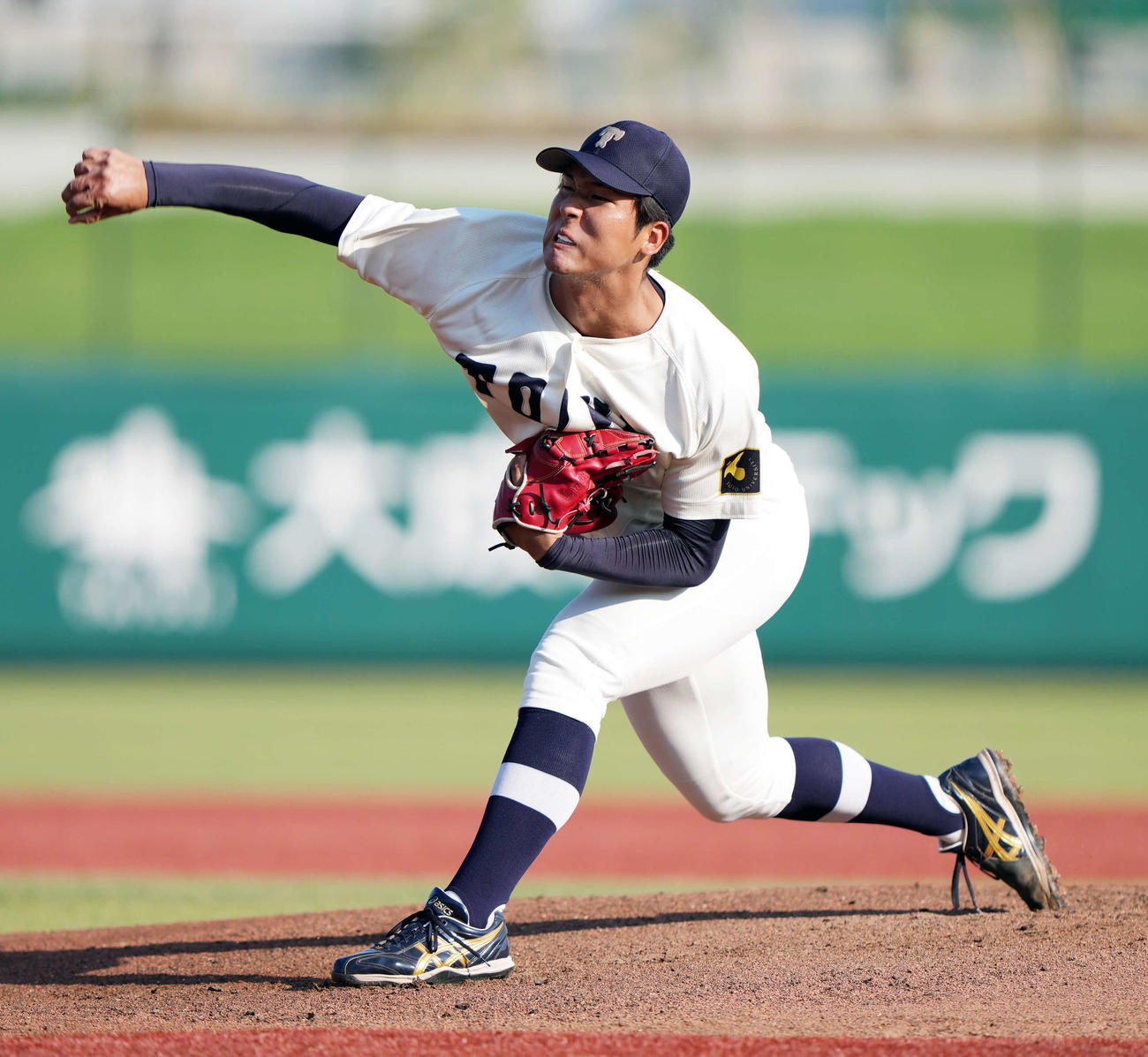 駒大対東洋大　先発の東洋大・島田（撮影・小島史椰）