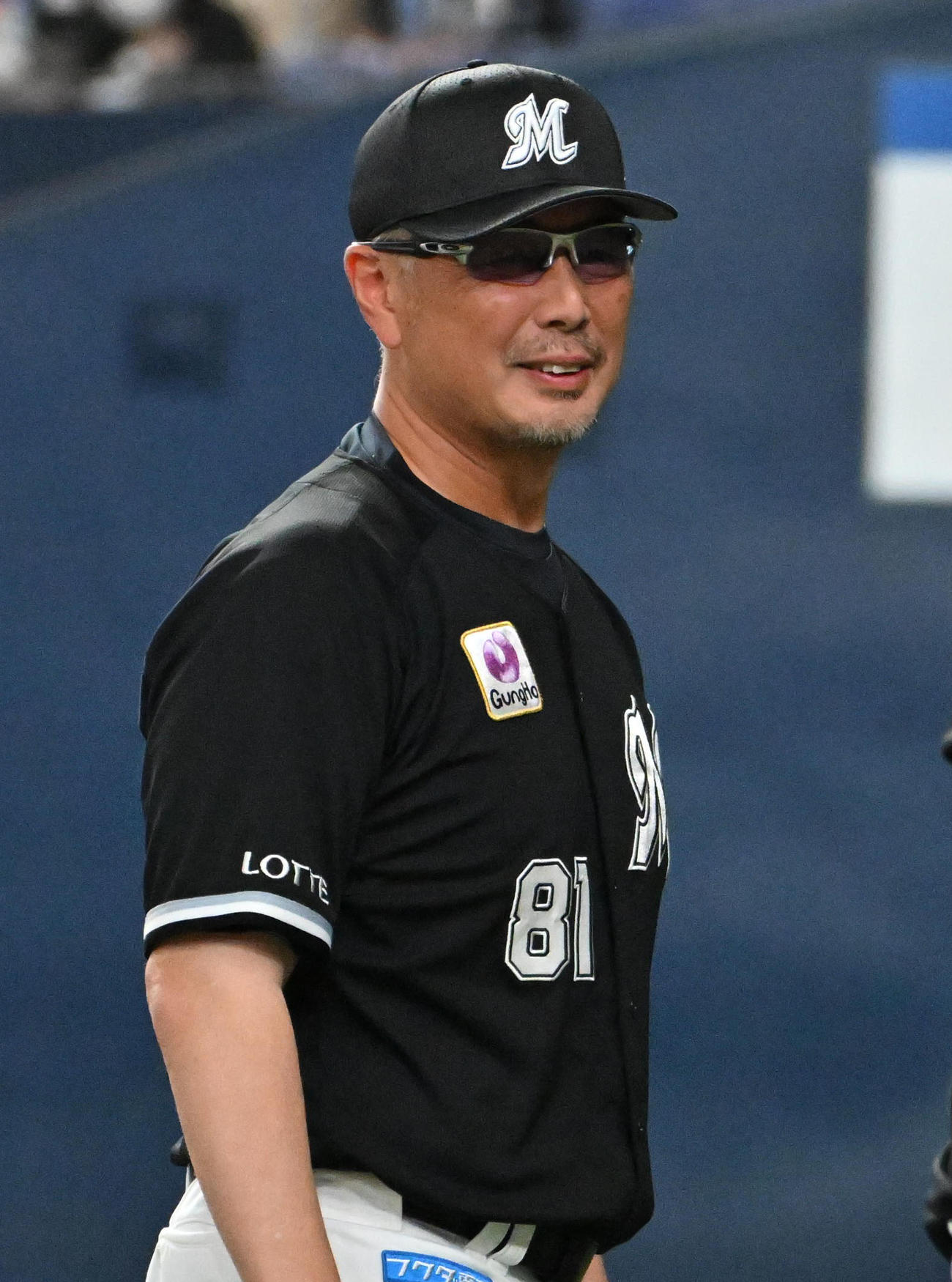 オリックス対ロッテ　オリックスに勝利し笑顔を見せる吉井監督（撮影・石井愛子）