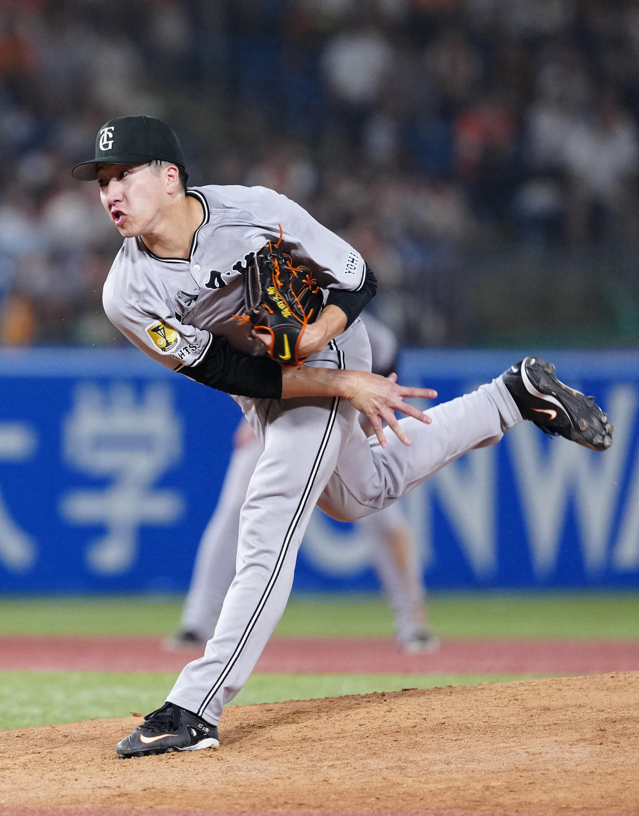 ヤクルト対巨人　巨人3番手の大勢（撮影・江口和貴）