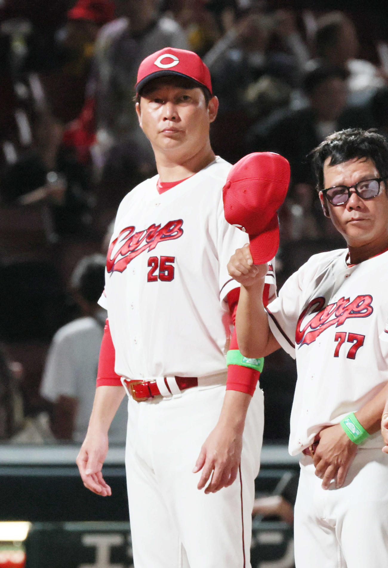 広島対阪神　敗れた新井監督（撮影・加藤孝規）
