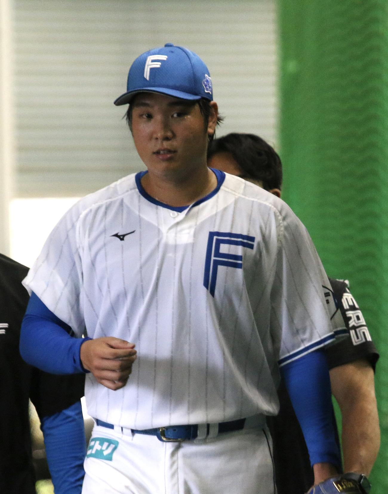 日本ハムの古林睿煬（2025年9月4日撮影）