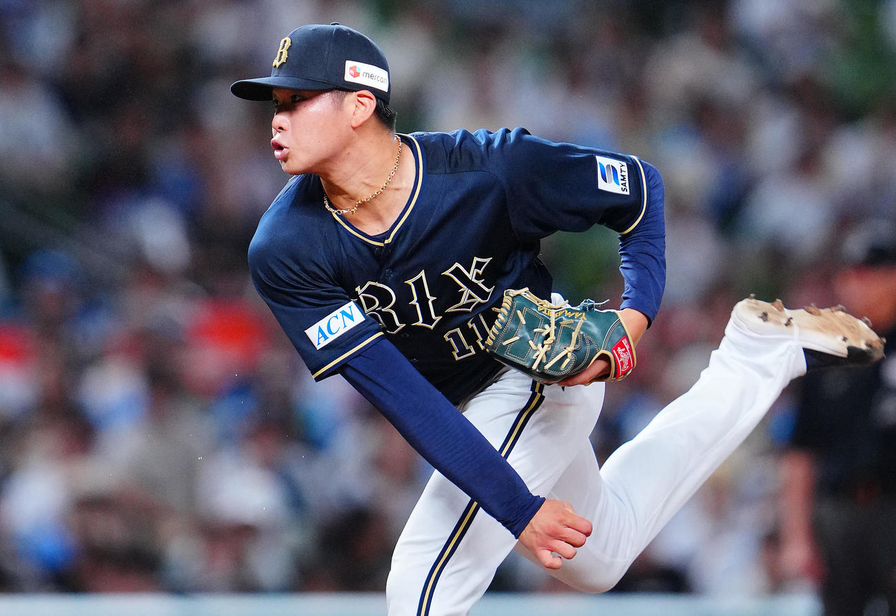 西武対オリックス　力投するオリックス先発の山下（撮影・垰建太）