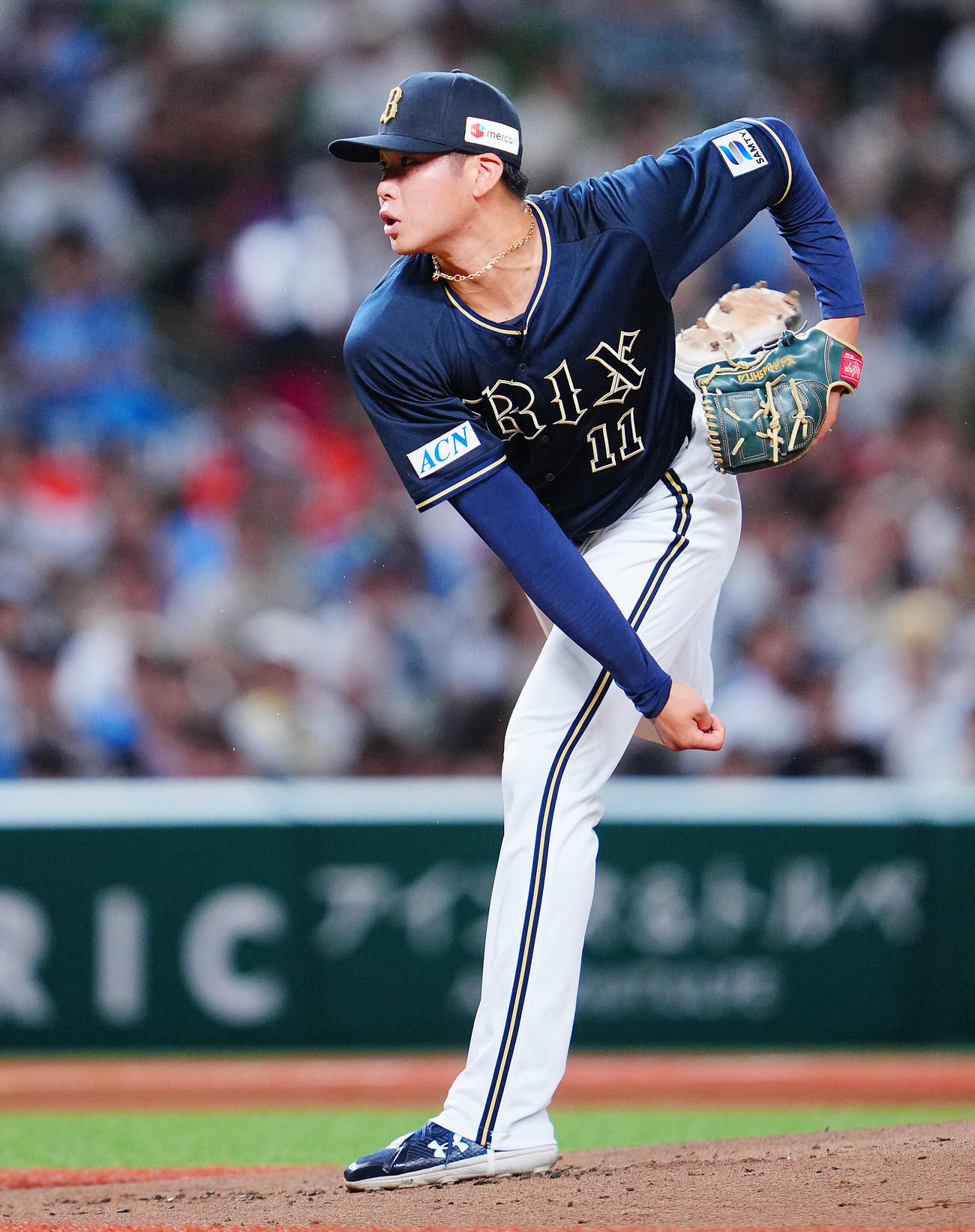 西武対オリックス　力投するオリックス先発の山下（撮影・垰建太）