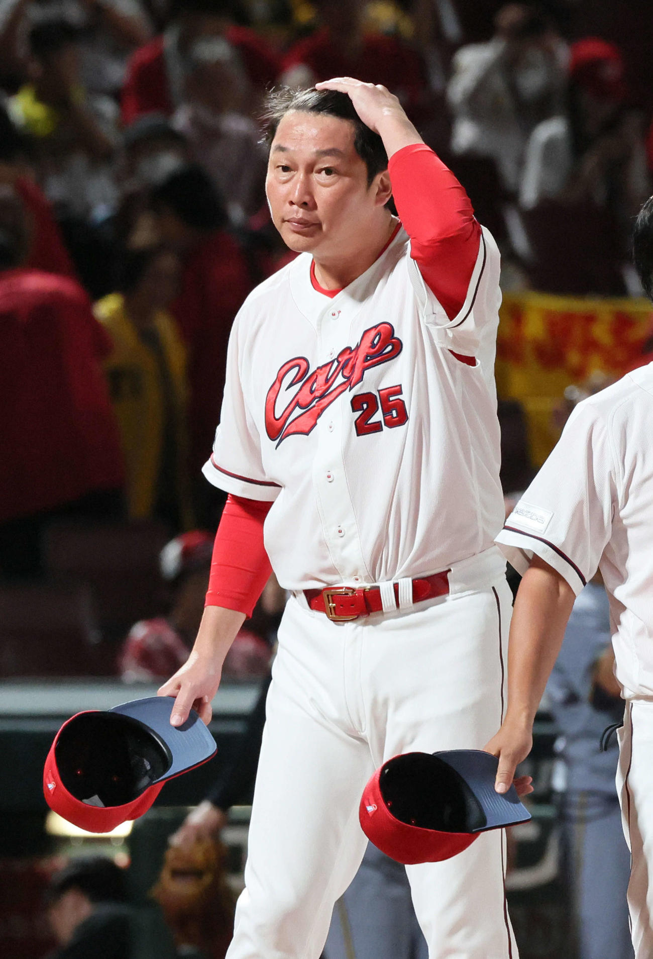 広島対阪神　敗れた新井監督（撮影・加藤孝規）