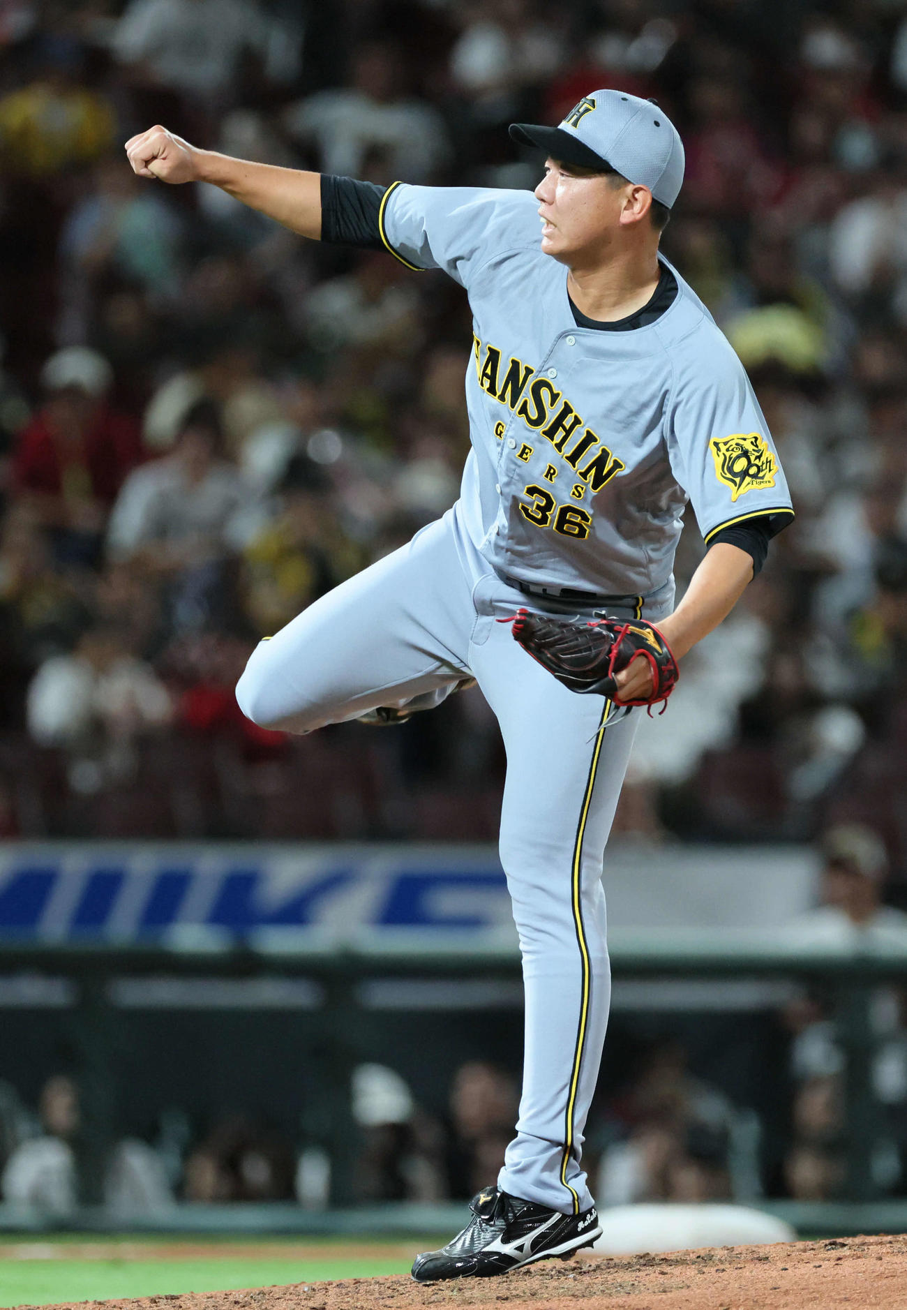 広島対阪神　7回裏広島、阪神4番手の畠（撮影・加藤孝規）