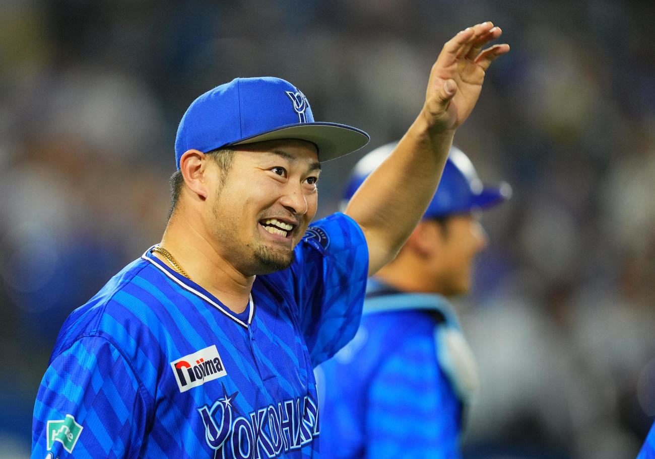 24年4月、巨人に勝利し移籍後初勝利のDeNA森