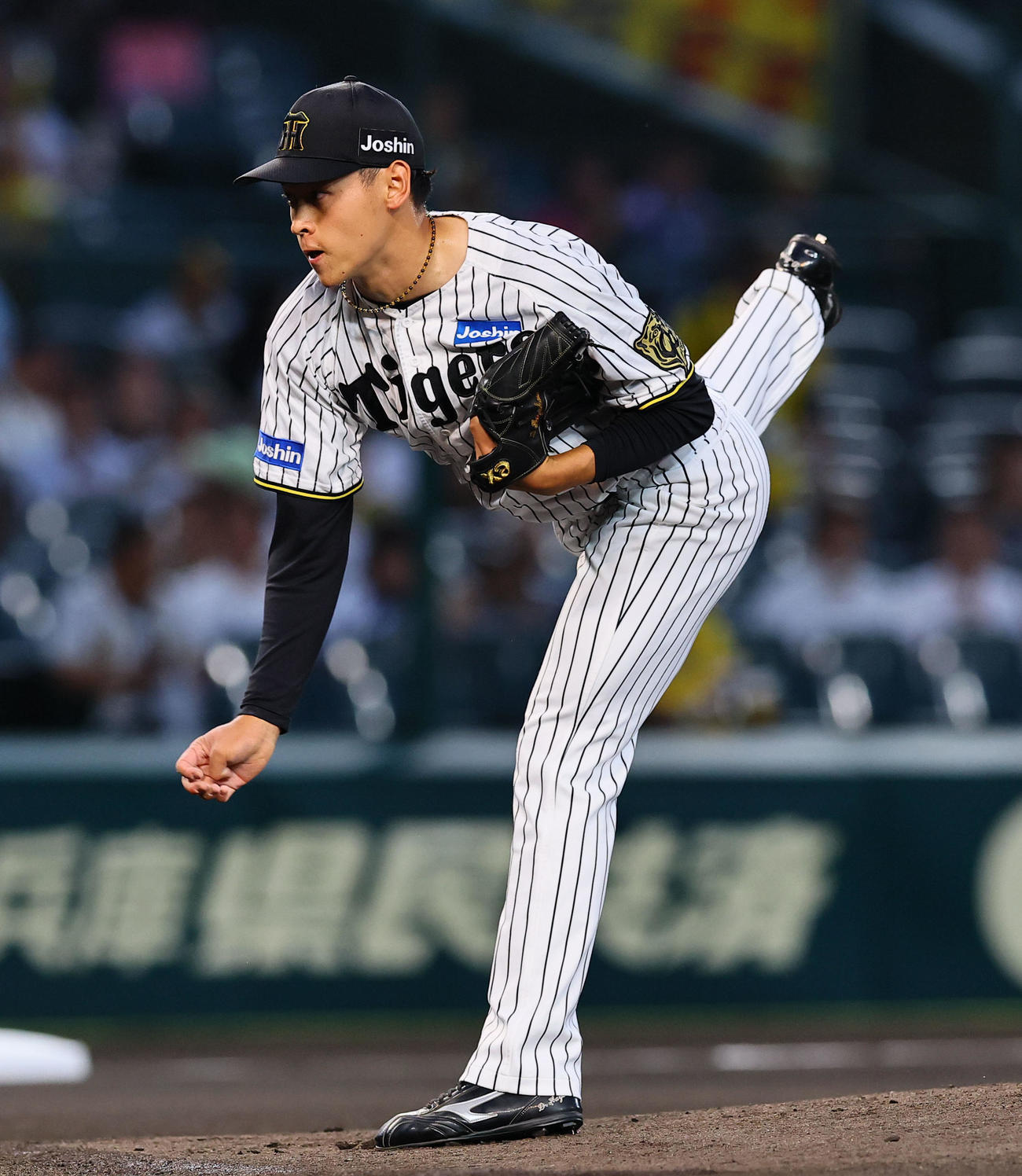 2025年9月19日、DeNA戦で力投する阪神先発の早川太貴