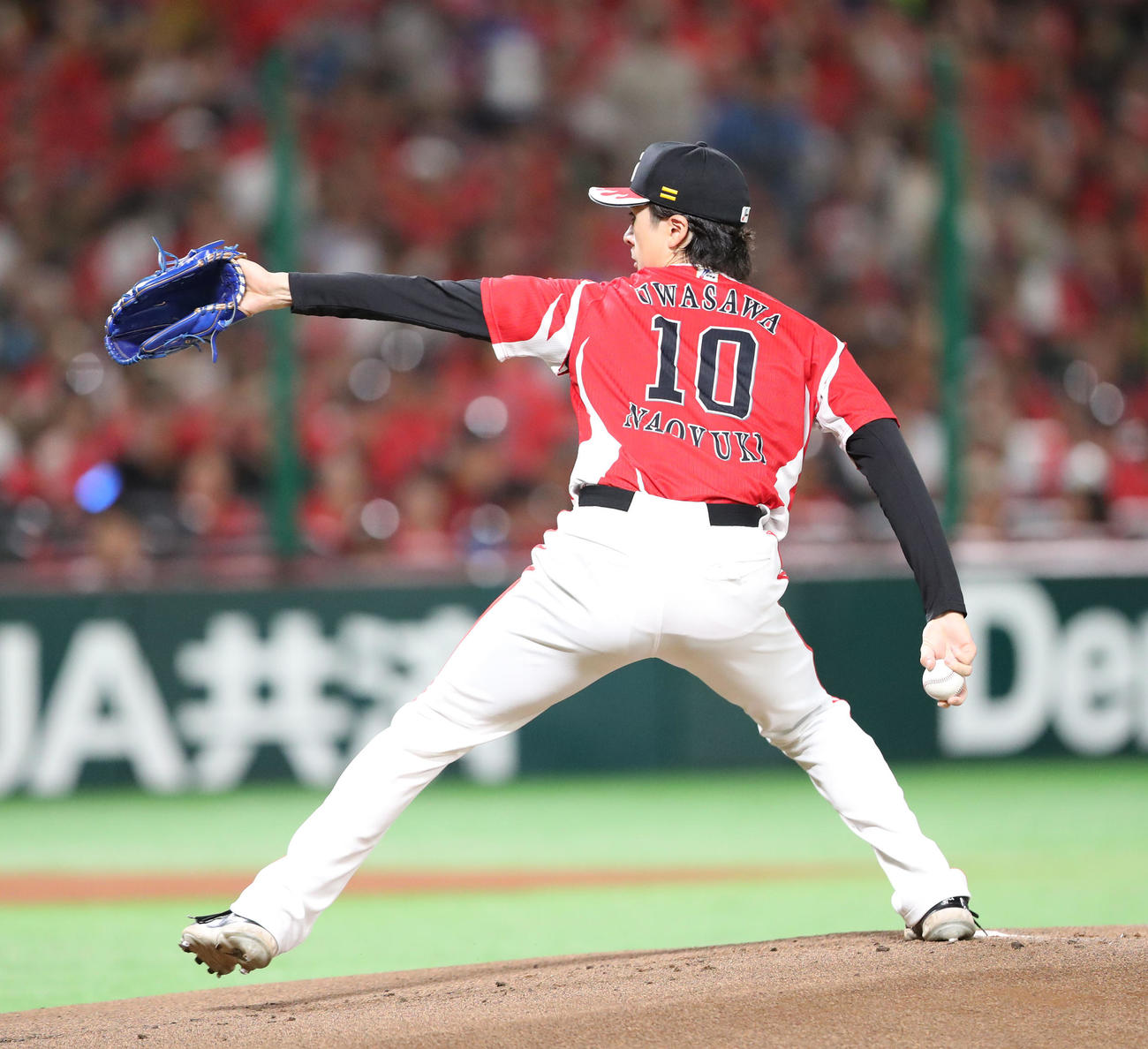 ソフトバンク対オリックス　ソフトバンク先発の上沢（撮影・梅根麻紀）