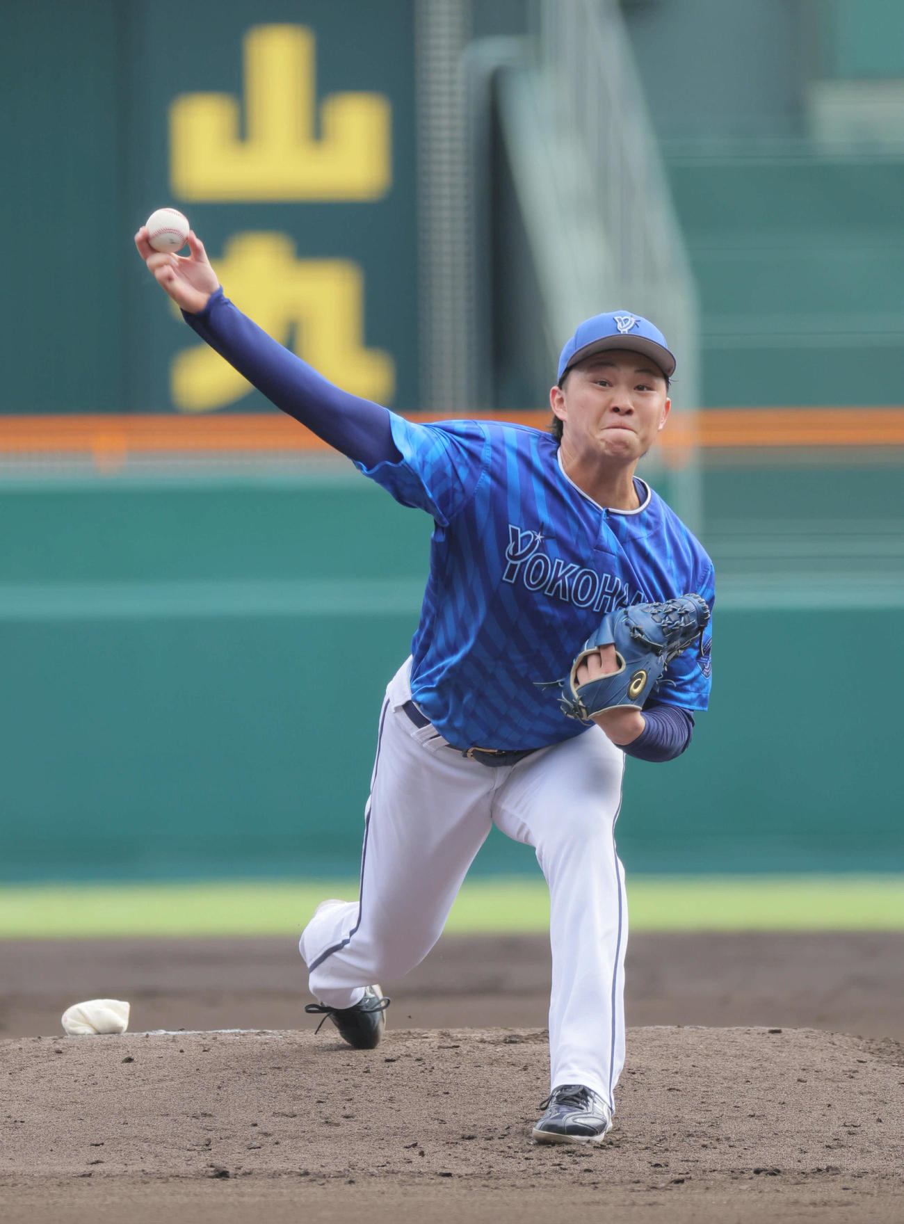 阪神対DeNA DeNA先発の竹田（撮影・宮崎幸一）