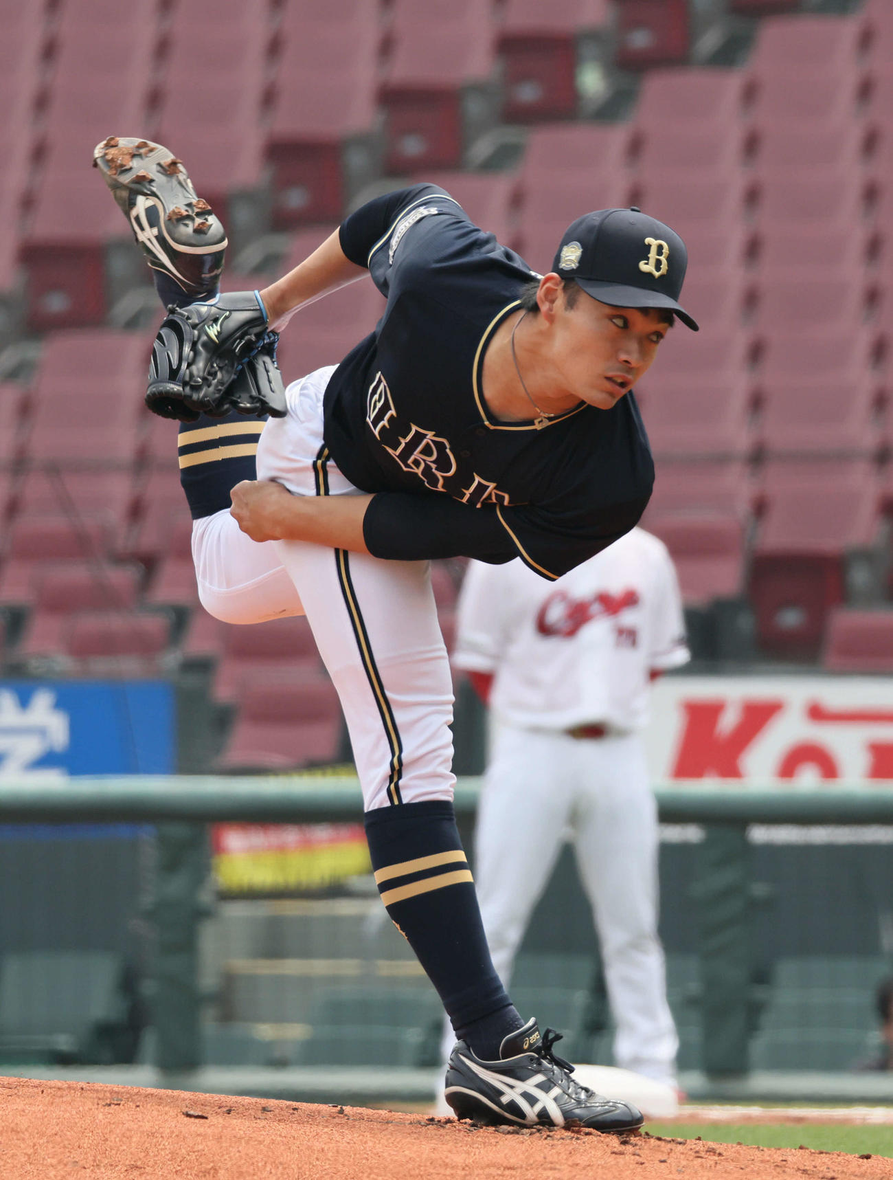 オリックス先発の佐藤一磨（2025年4月撮影）