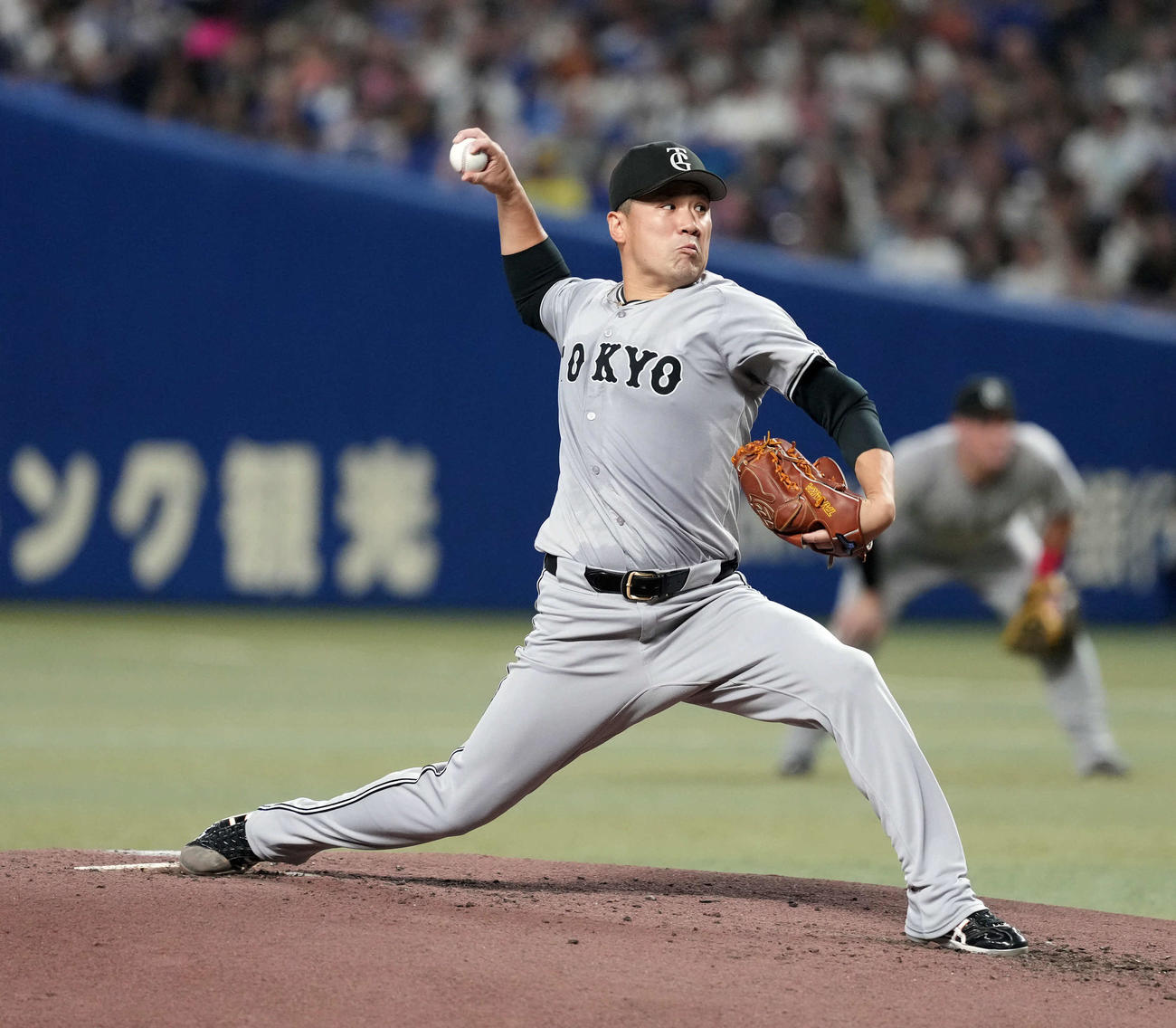 中日対巨人　巨人の先発田中将（撮影・たえ見朱実）