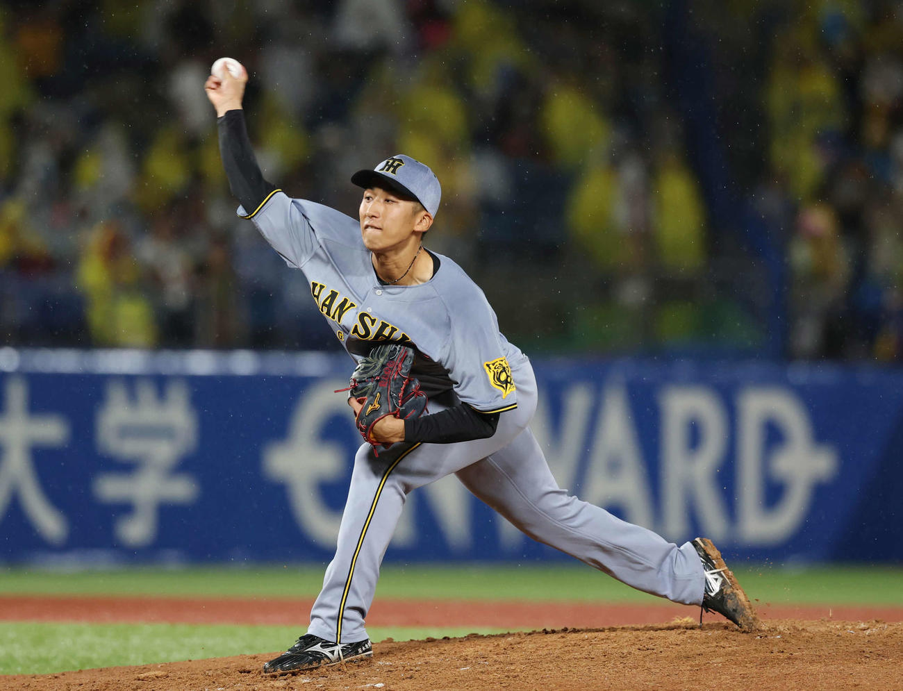 ヤクルト対阪神　6回裏から登板し力投する阪神茨木（撮影・増田悦実）