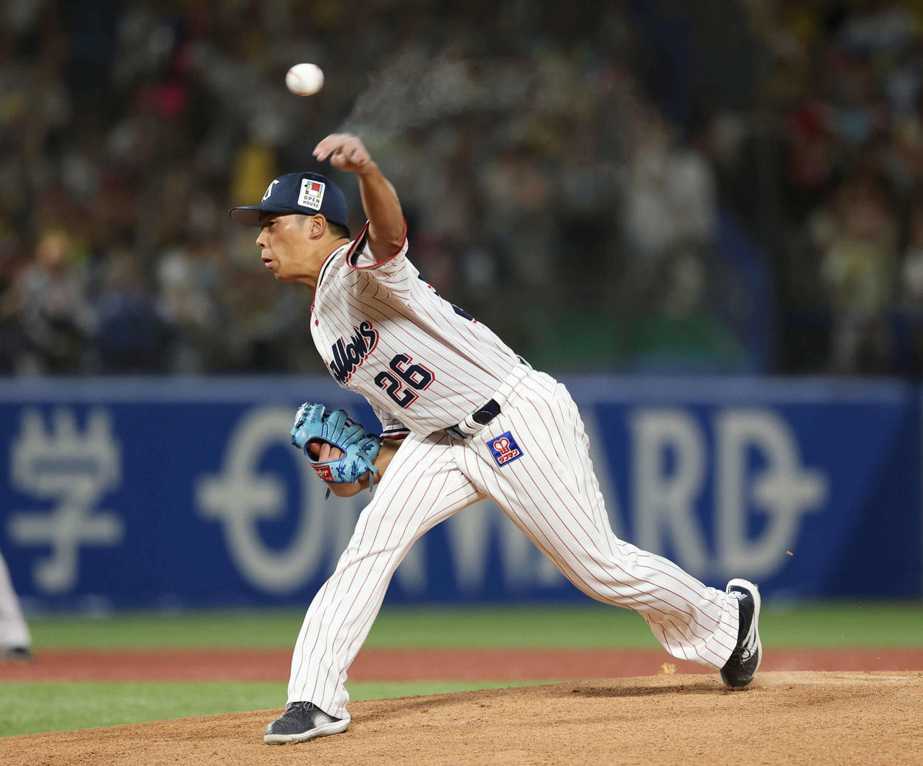 ヤクルト対阪神　先発し力投するヤクルト山野（撮影・増田悦実）