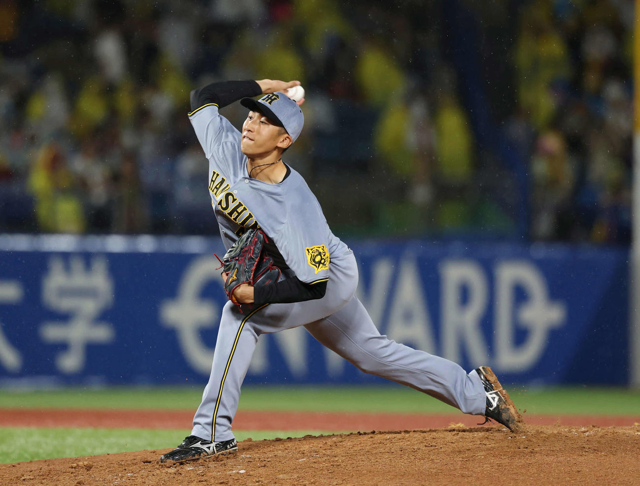 ヤクルト対阪神　6回裏から登板し力投する阪神茨木（撮影・増田悦実）