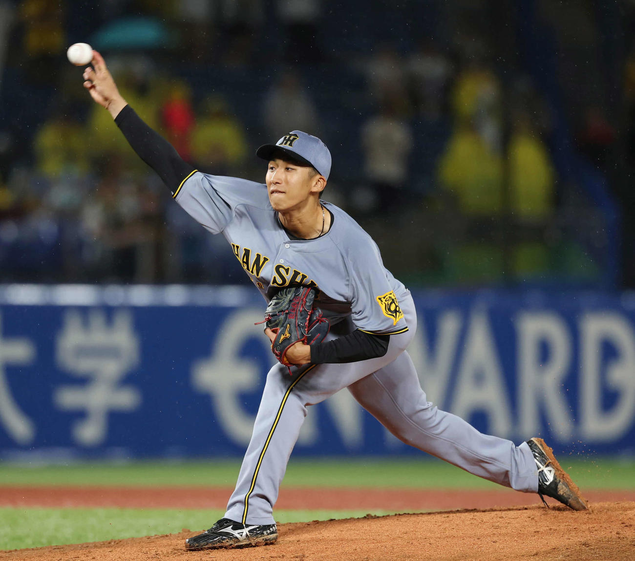 ヤクルト対阪神　6回裏から登板し力投する阪神茨木（撮影・増田悦実）