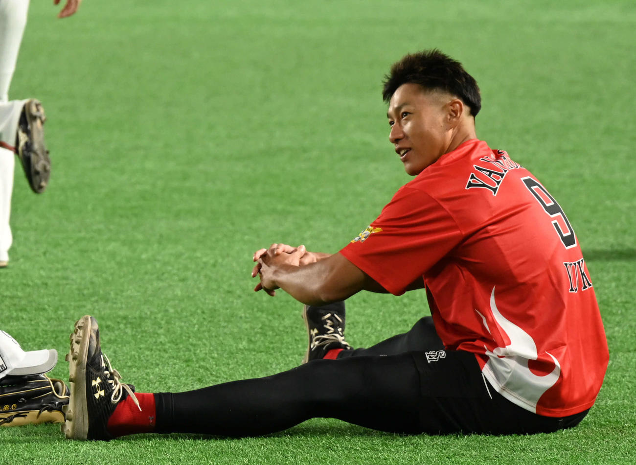ソフトバンク対オリックス　一軍に合流した柳田（撮影・林敢治）