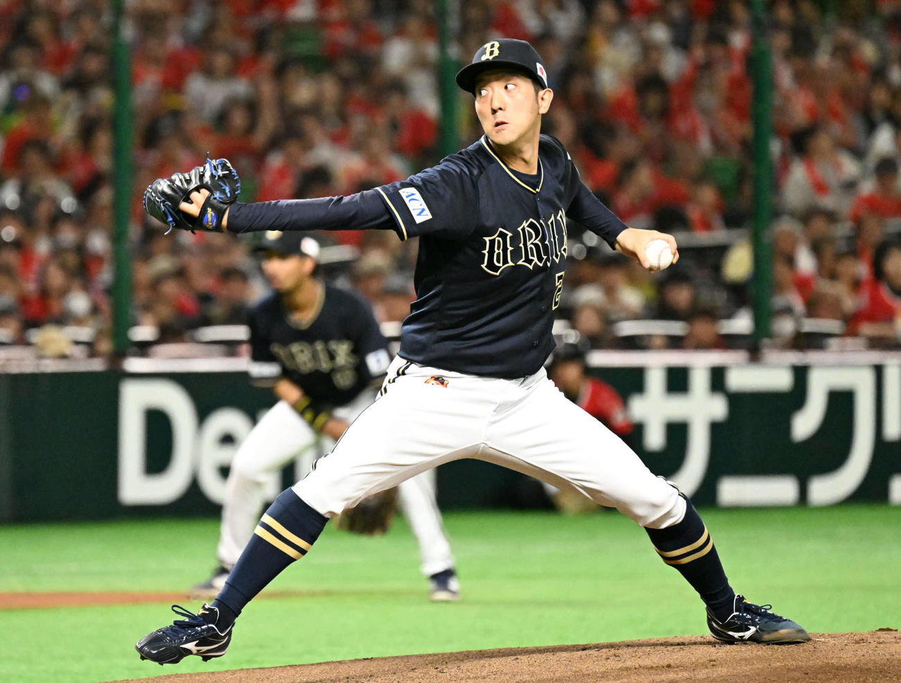 ソフトバンク対オリックス　オリックス先発の田嶋（撮影・林敢治）