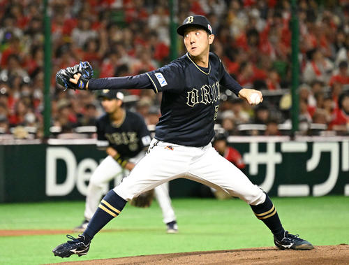 ソフトバンク対オリックス オリックス先発の田嶋(撮影・林敢治)