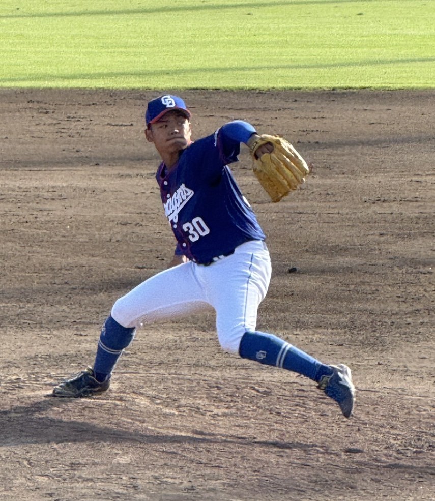 ウエスタンリーグ　中日対くふうハヤテ　延長10回タイブレークに登板した中日根尾