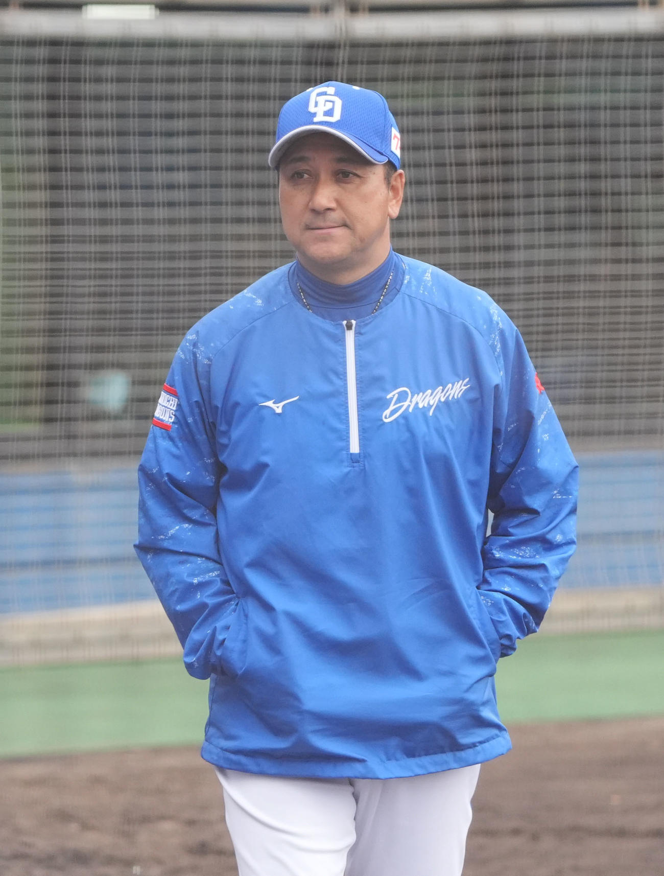 中日落合英二2軍監督（2025年2月撮影）