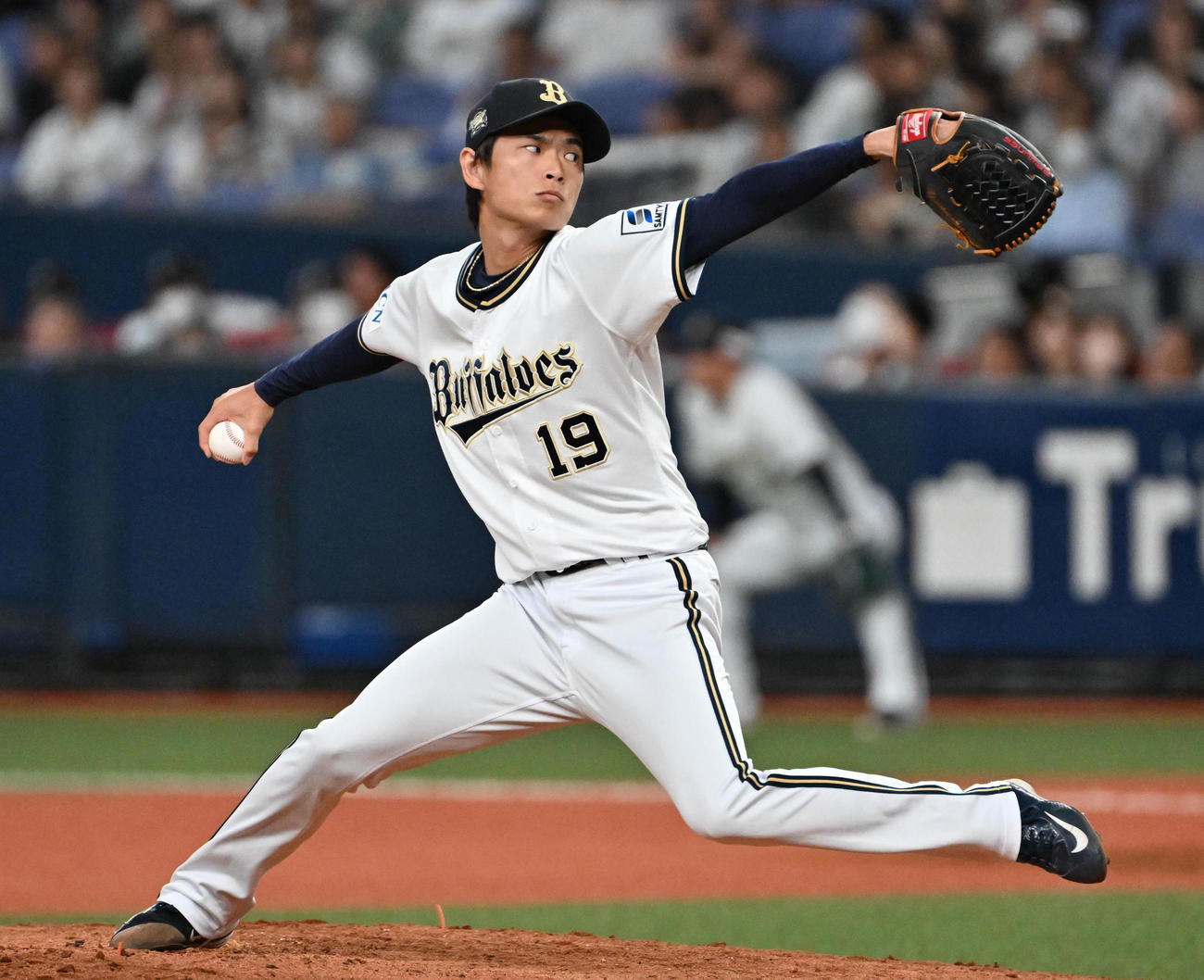 オリックス山岡泰輔（2025年9月13日撮影）