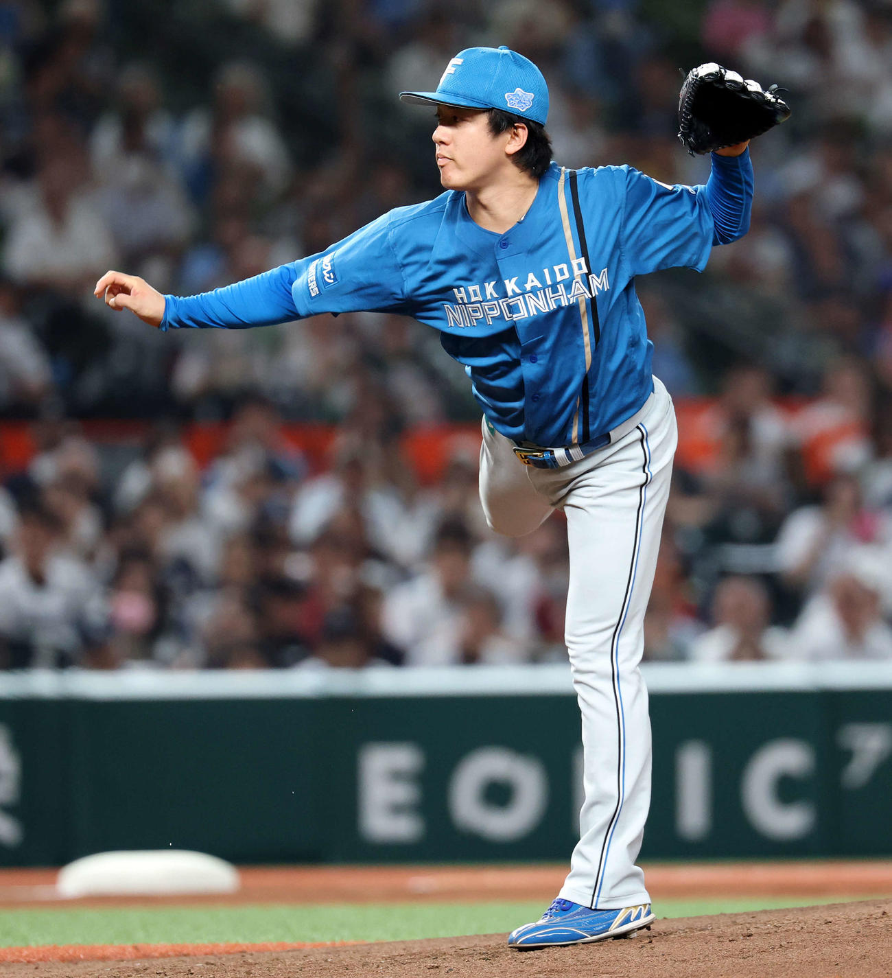 西武対日本ハム　力投する日本ハム先発の北山（撮影・浅見桂子）