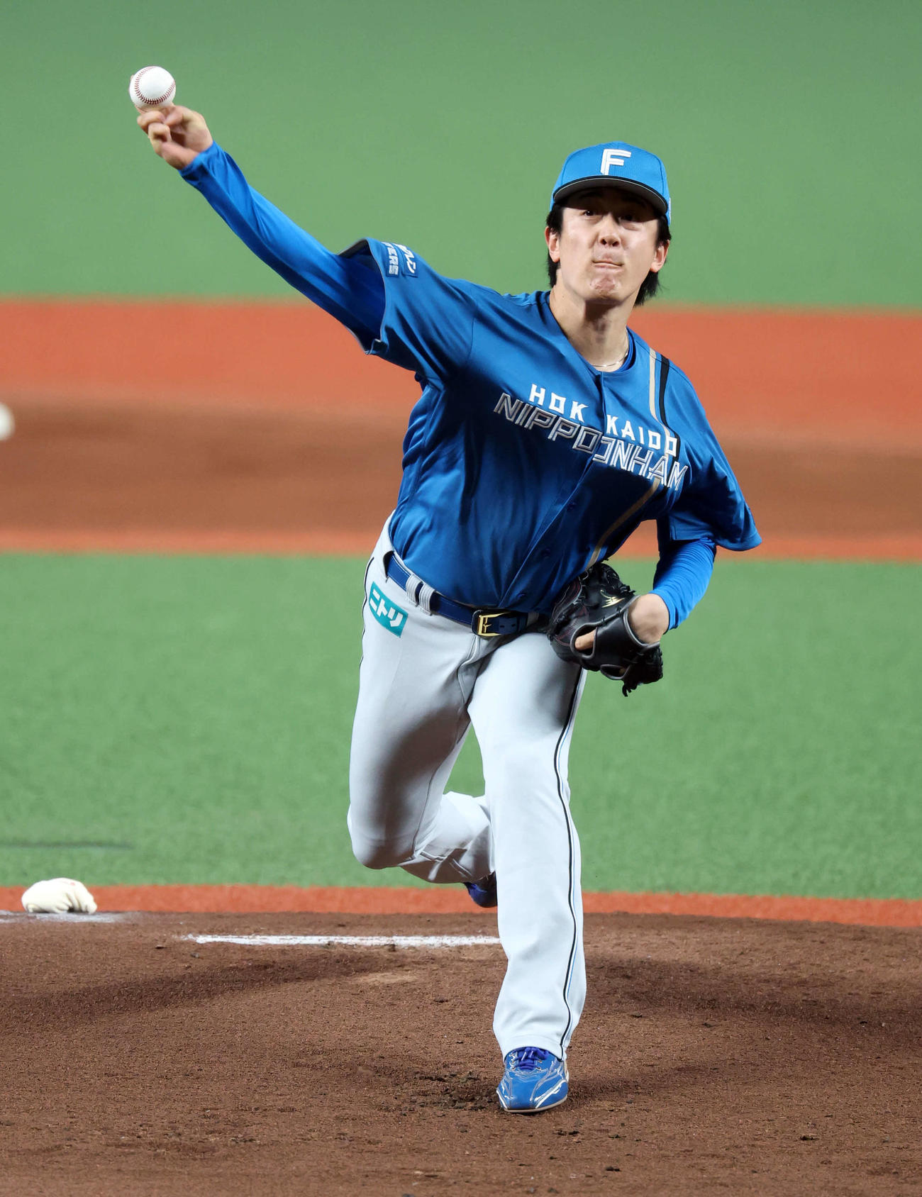 西武対日本ハム　力投する日本ハム先発の北山（撮影・浅見桂子）