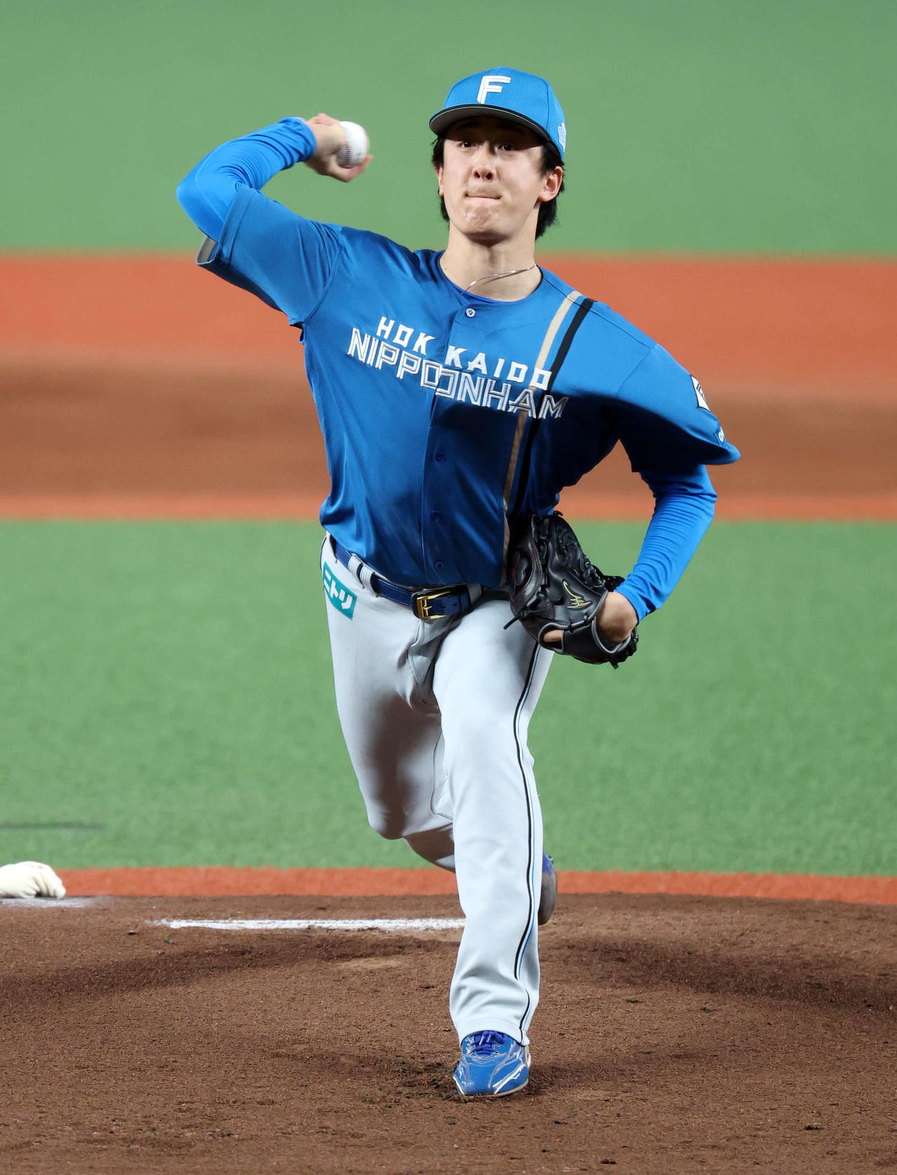 西武対日本ハム　力投する日本ハム先発の北山（撮影・浅見桂子）