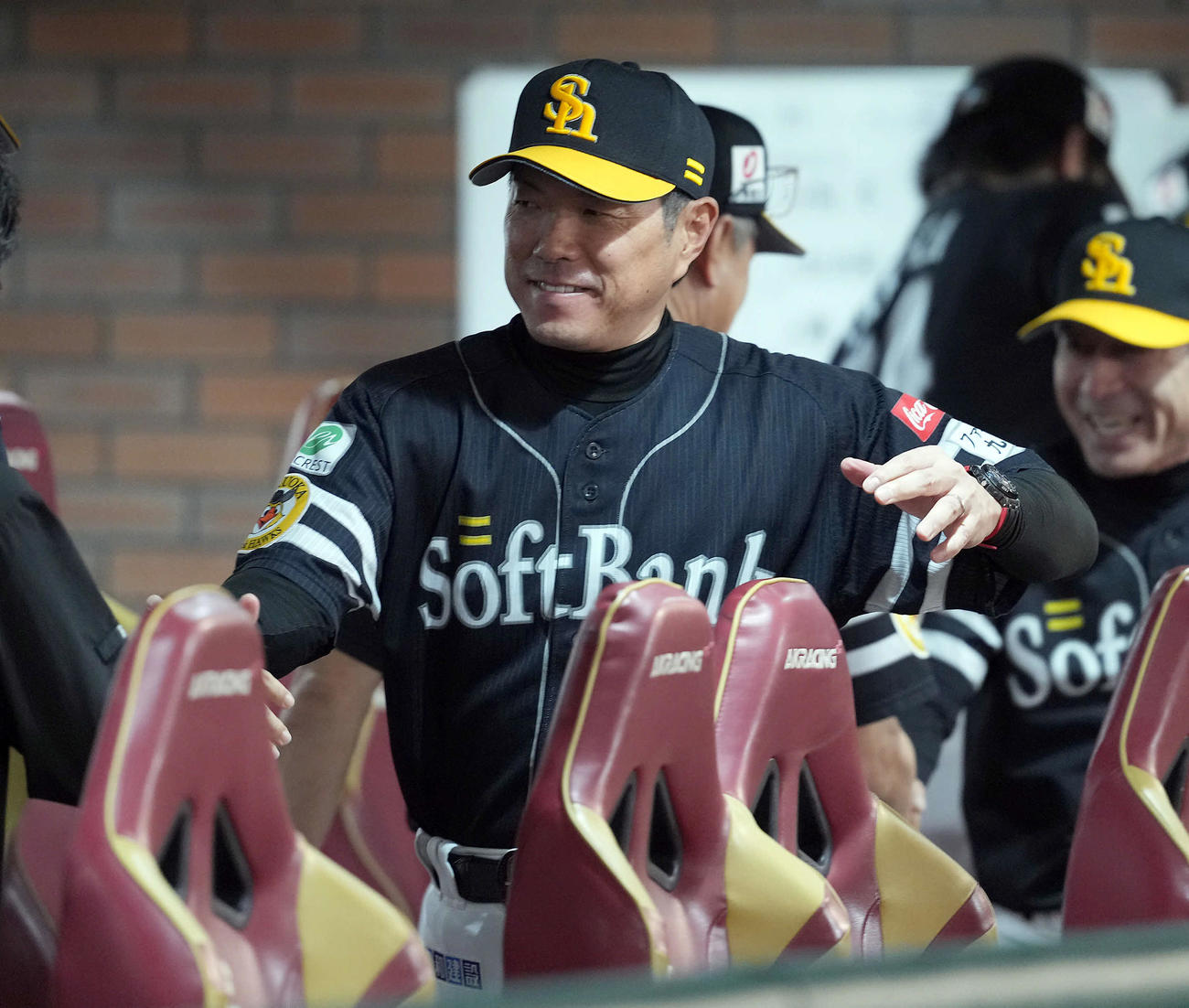 楽天対ソフトバンク　楽天に勝利し、マジック2としたソフトバンク小久保監督（撮影・たえ見朱実）