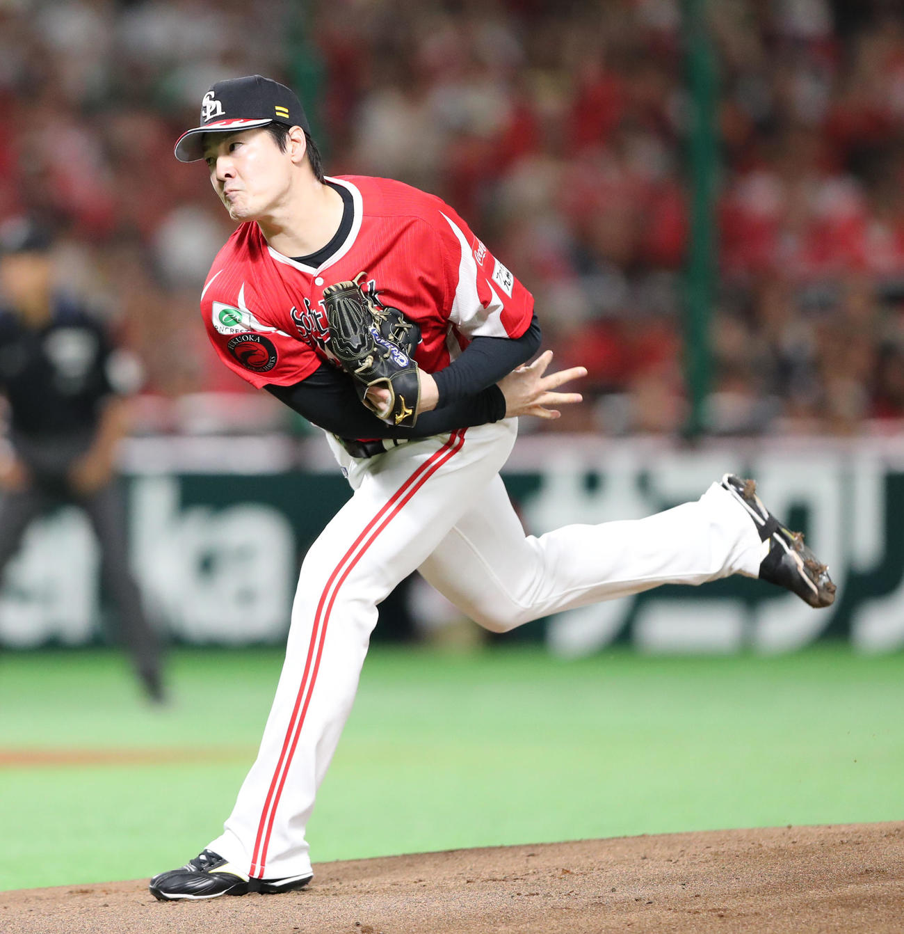 ソフトバンク有原航平（2025年9月21日撮影）