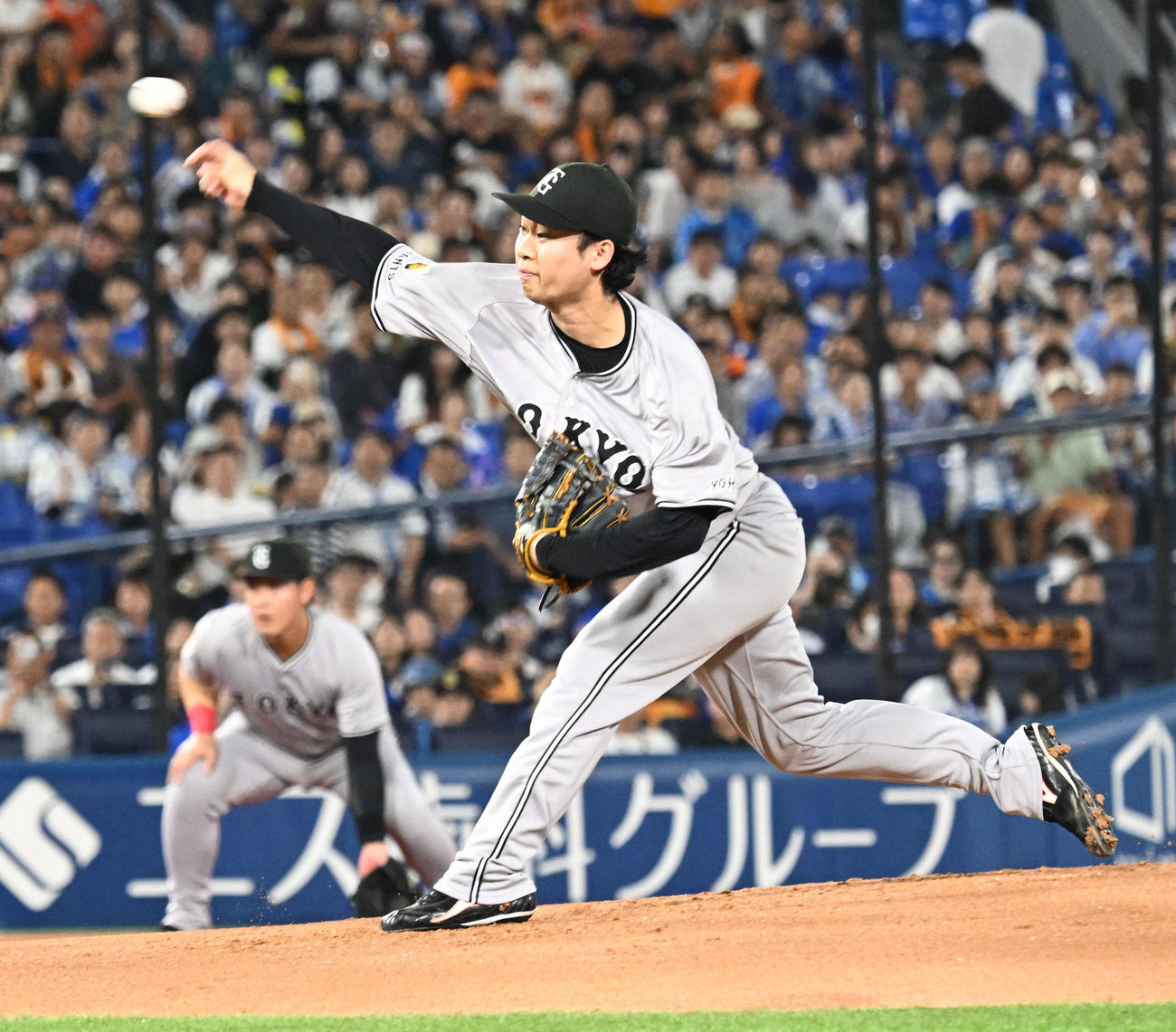 DeNA対巨人　DeNA戦に先発した巨人山崎（撮影・千葉一成）