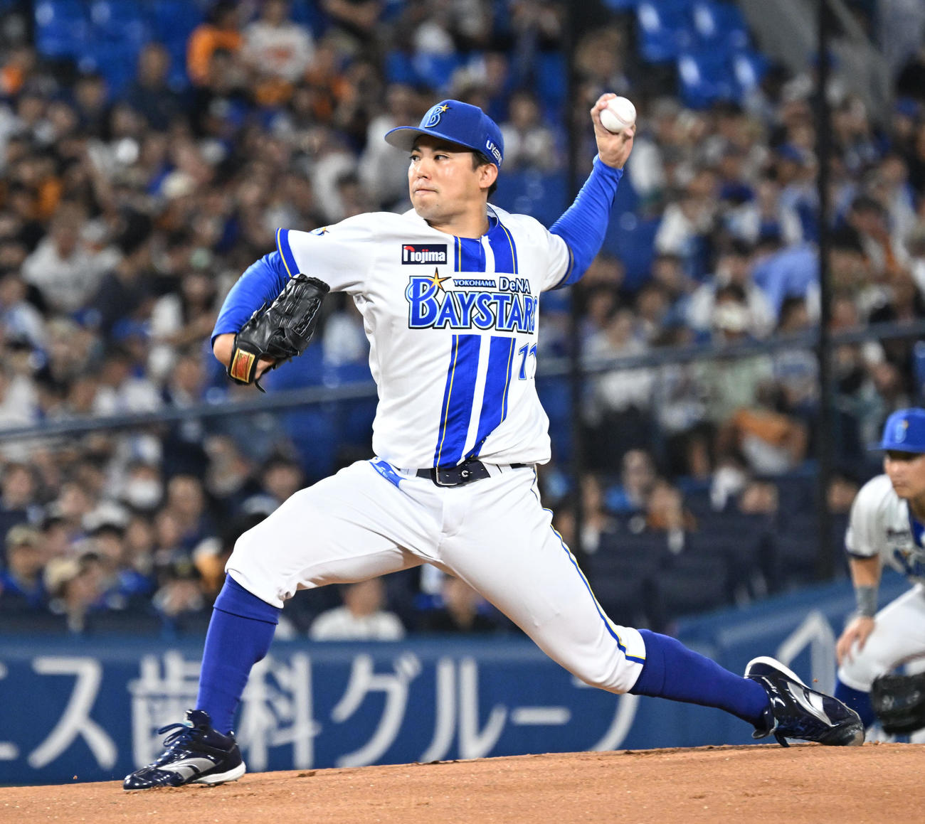 DeNA対巨人　巨人戦に先発したDeNA東（撮影・千葉一成）