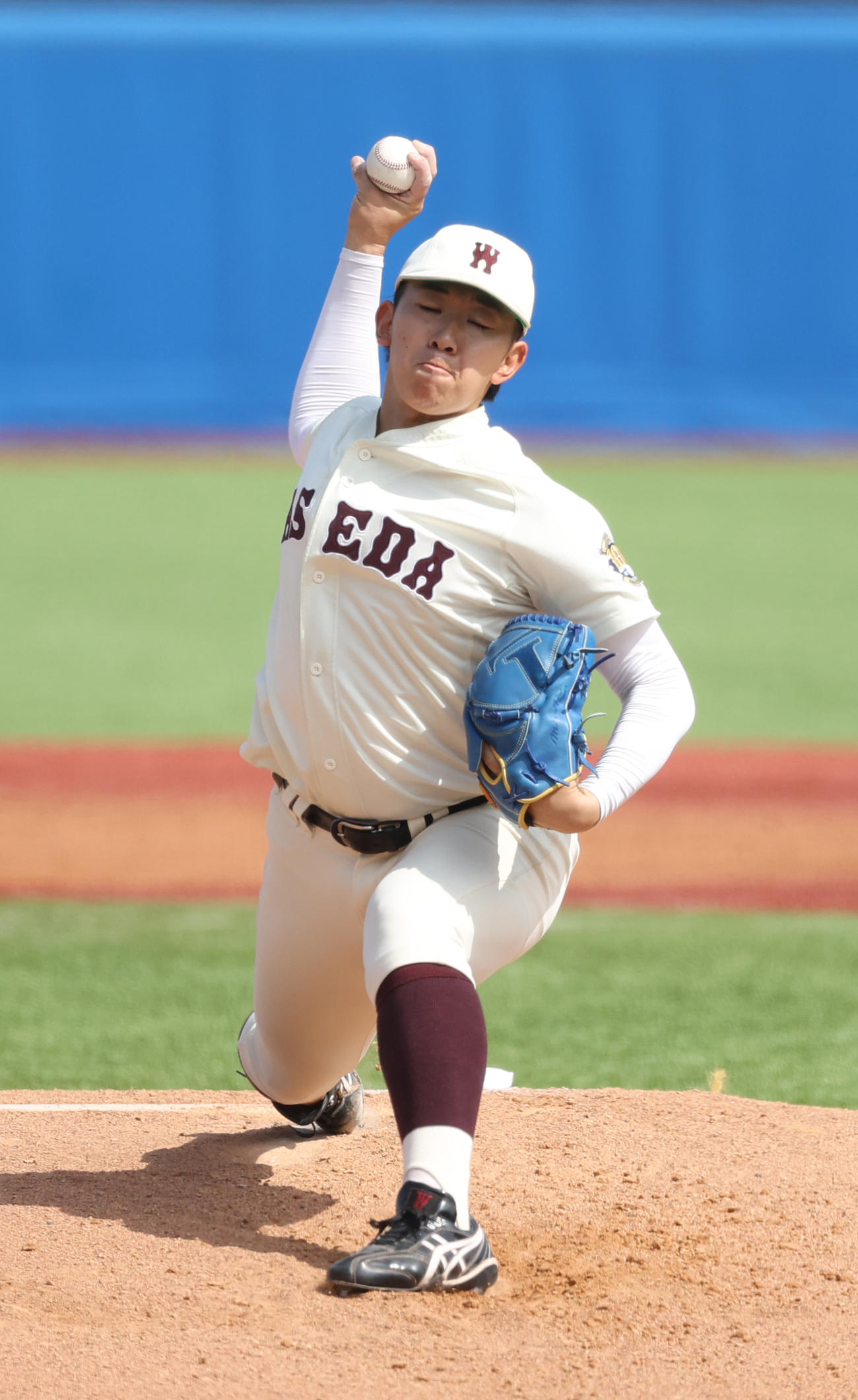 早大対立大　先発した早大・伊藤樹（撮影・柴田隆二）　　