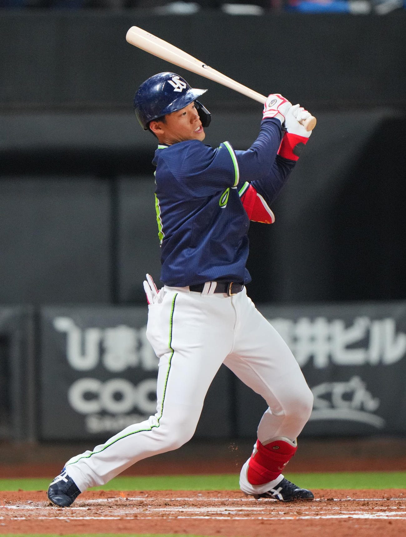 ヤクルト塩見泰隆（2025年3月21日撮影）