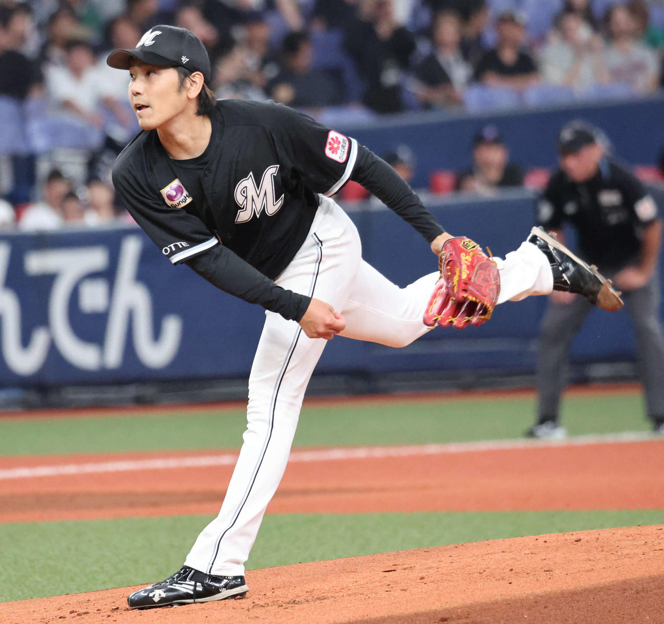 ロッテ石川柊太（2025年9月17日撮影）