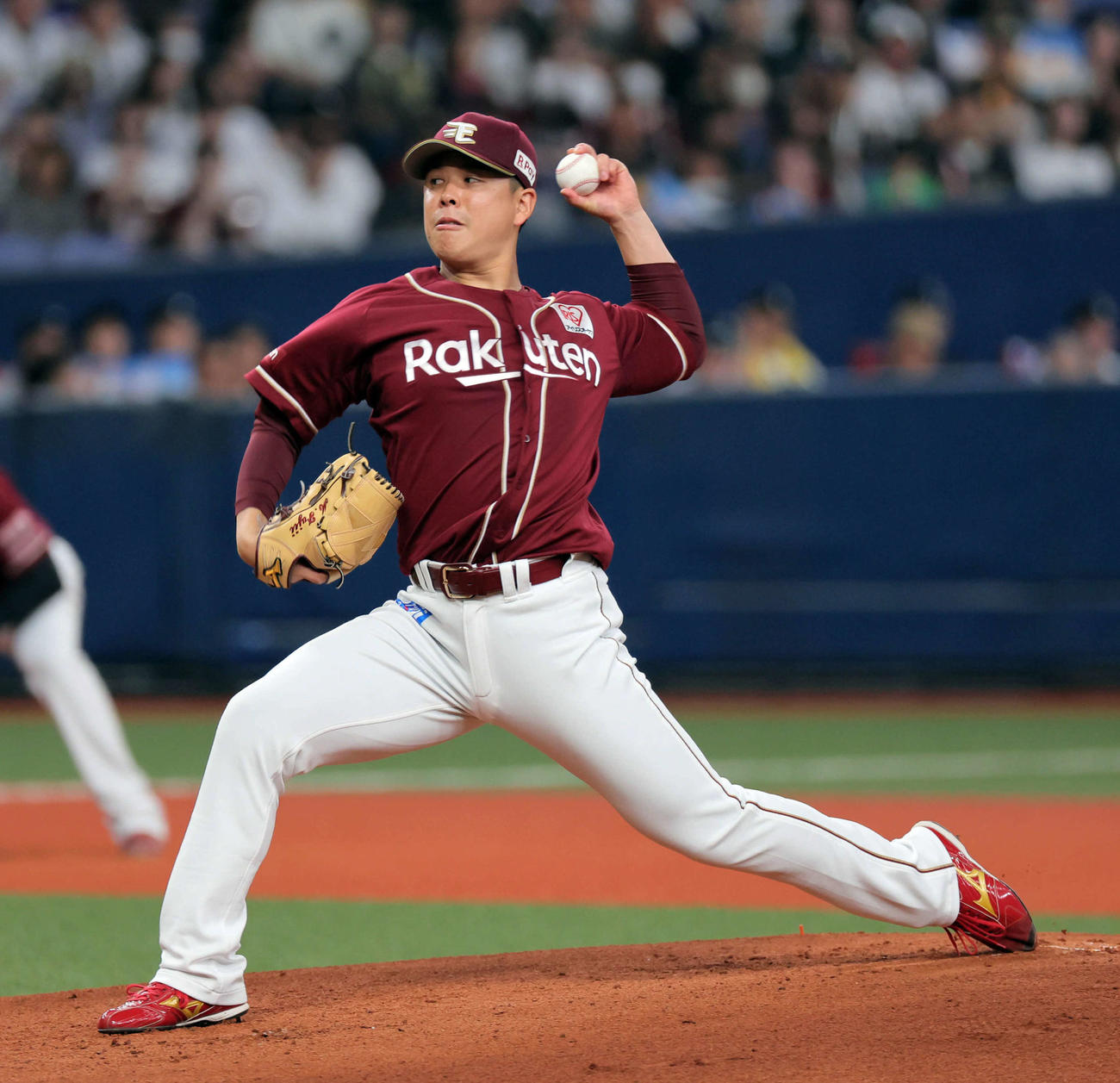 オリックス対楽天　楽天先発の藤井（撮影・宮崎幸一）