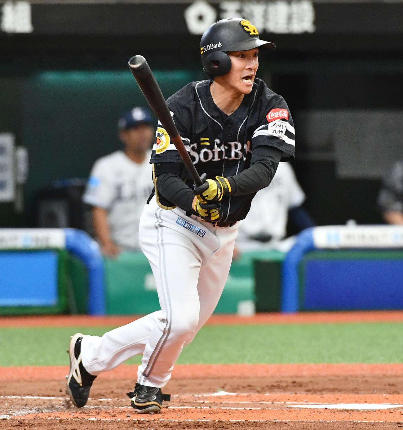 西武対ソフトバンク　2回表ソフトバンク無死、一ゴロに倒れた柳町（撮影・岩下翔太）