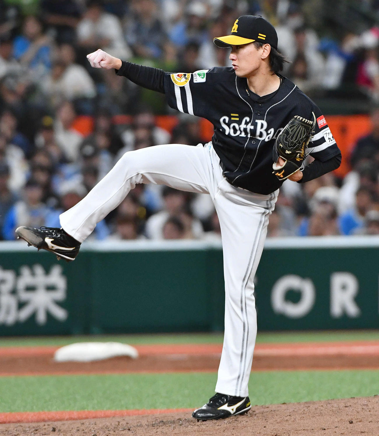 西武対ソフトバンク　ソフトバンク先発の大津（撮影・岩下翔太）