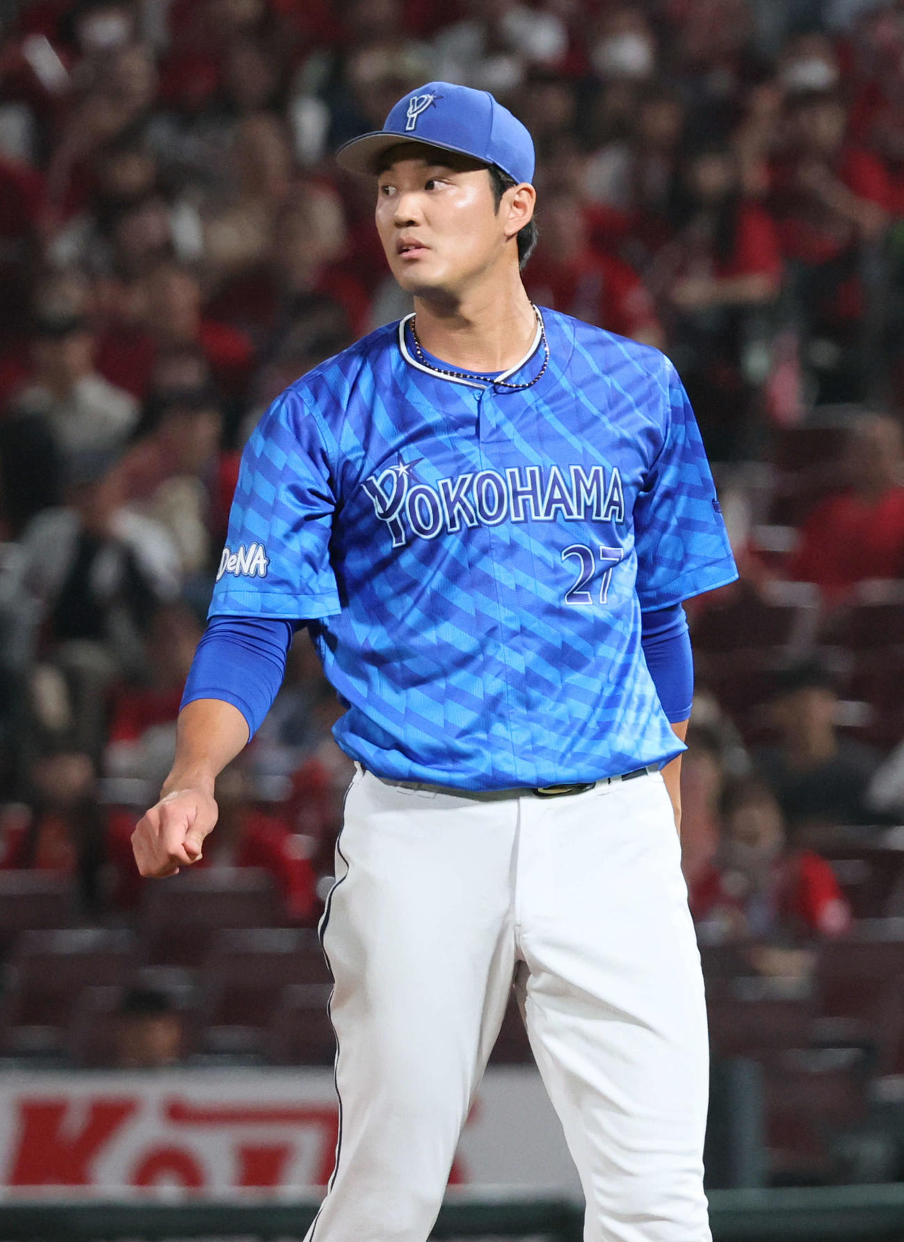 広島対DeNA 7回裏広島、DeNA2番手の藤浪は乱調（撮影・加藤孝規）