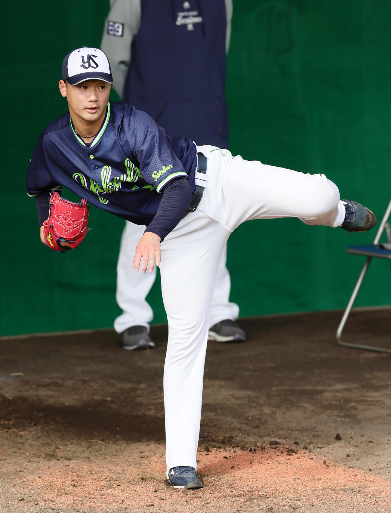 ヤクルト山下輝（2023年2月撮影）
