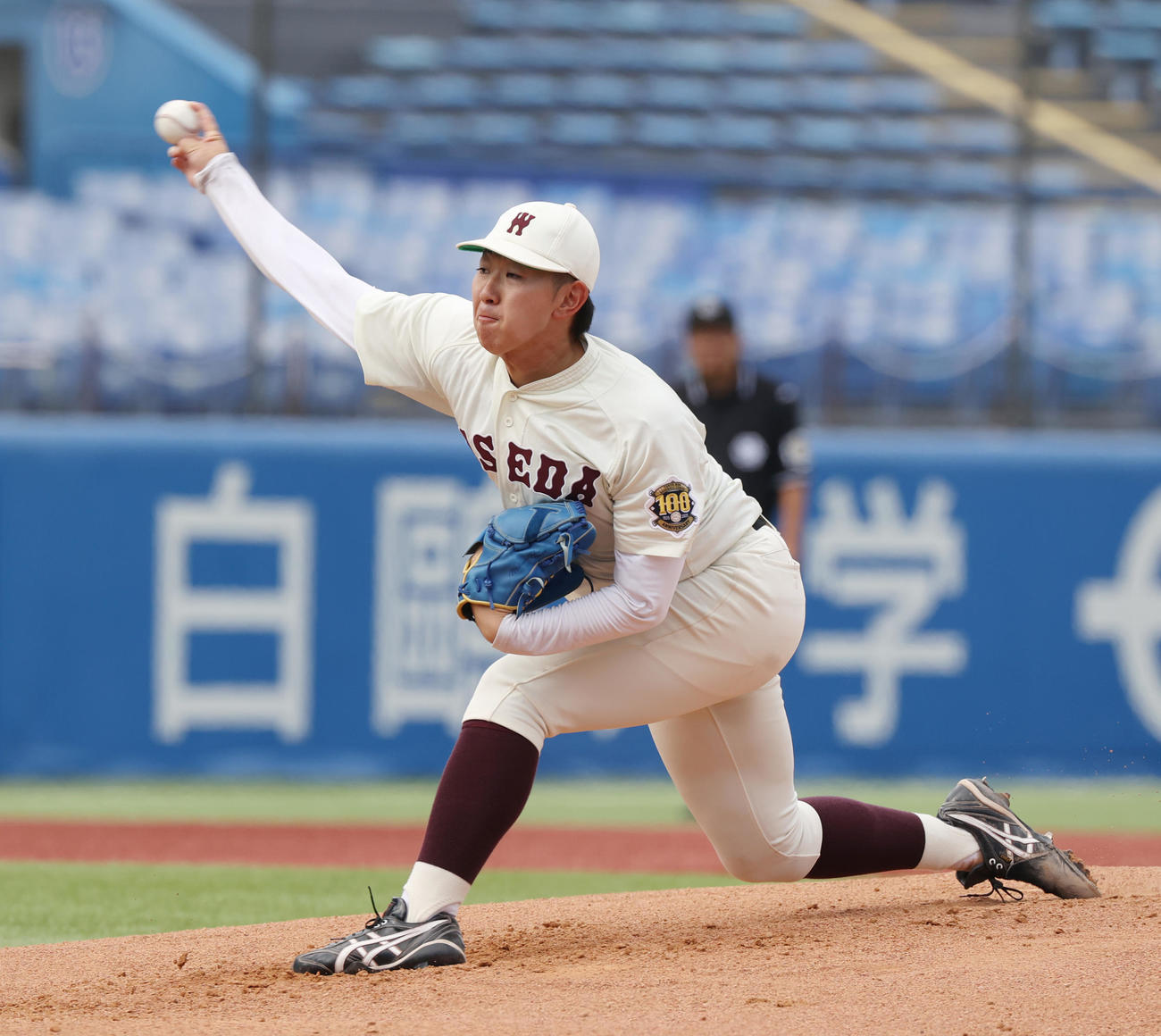 早大対立大　先発した早大・伊藤樹（撮影・柴田隆二）　　