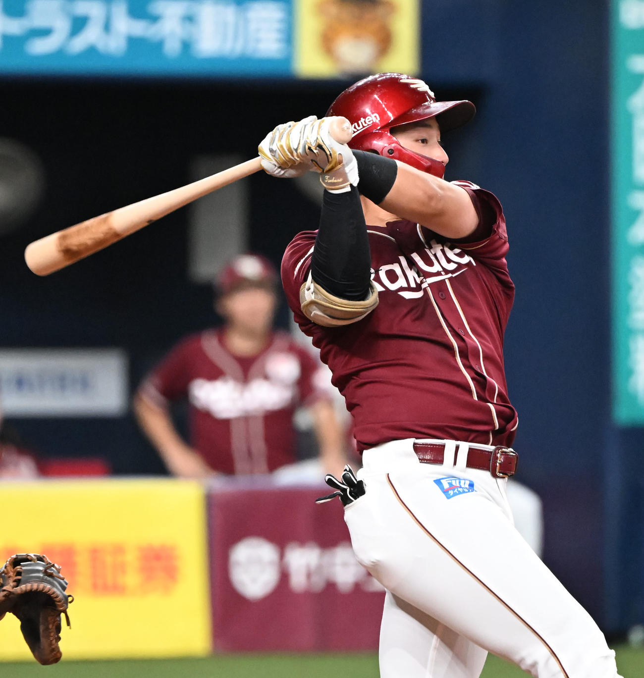 オリックス対楽天　3回表楽天無死、一ゴロに倒れる吉納（撮影・和賀正仁）