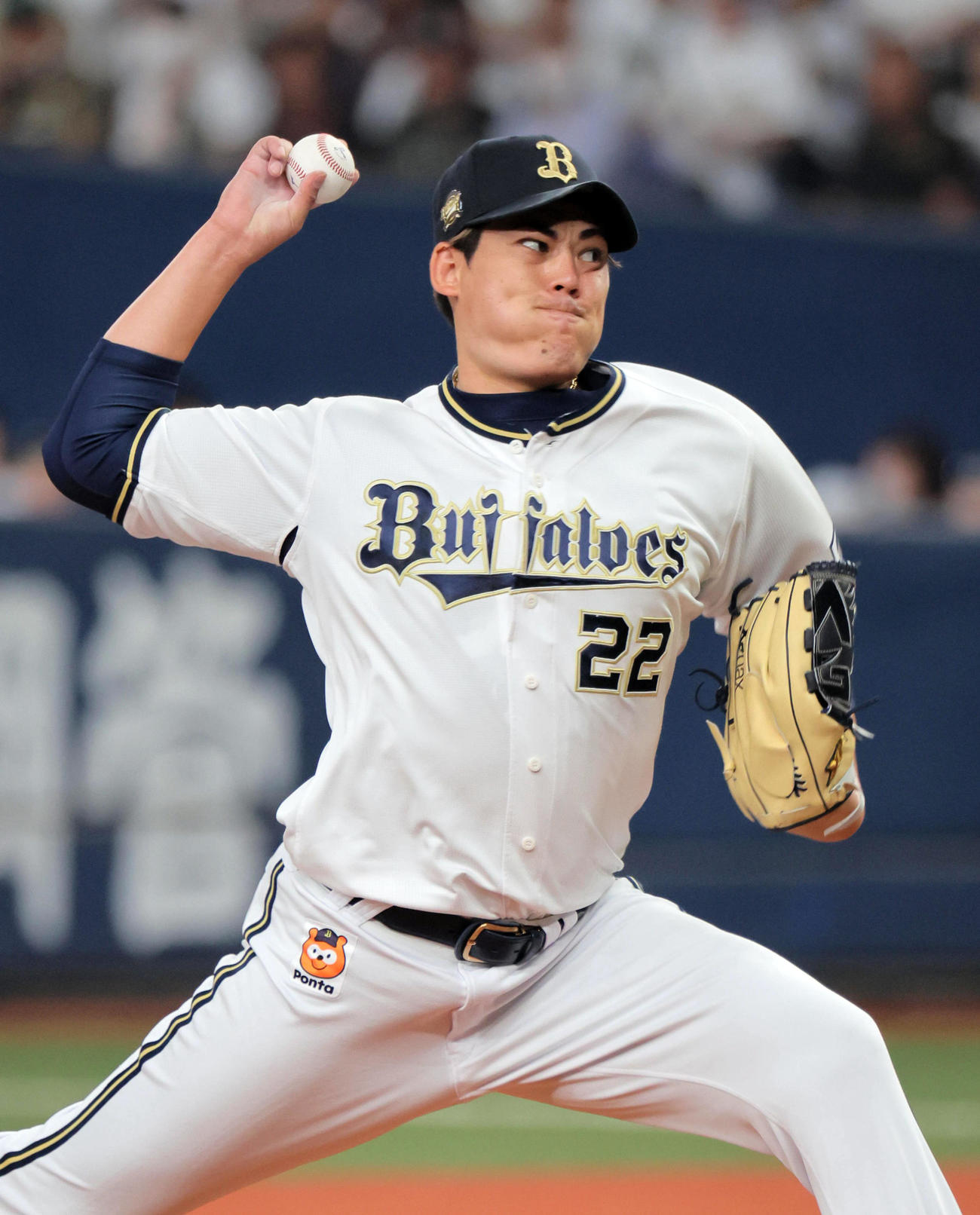 オリックス九里亜蓮（2025年9月29日撮影）