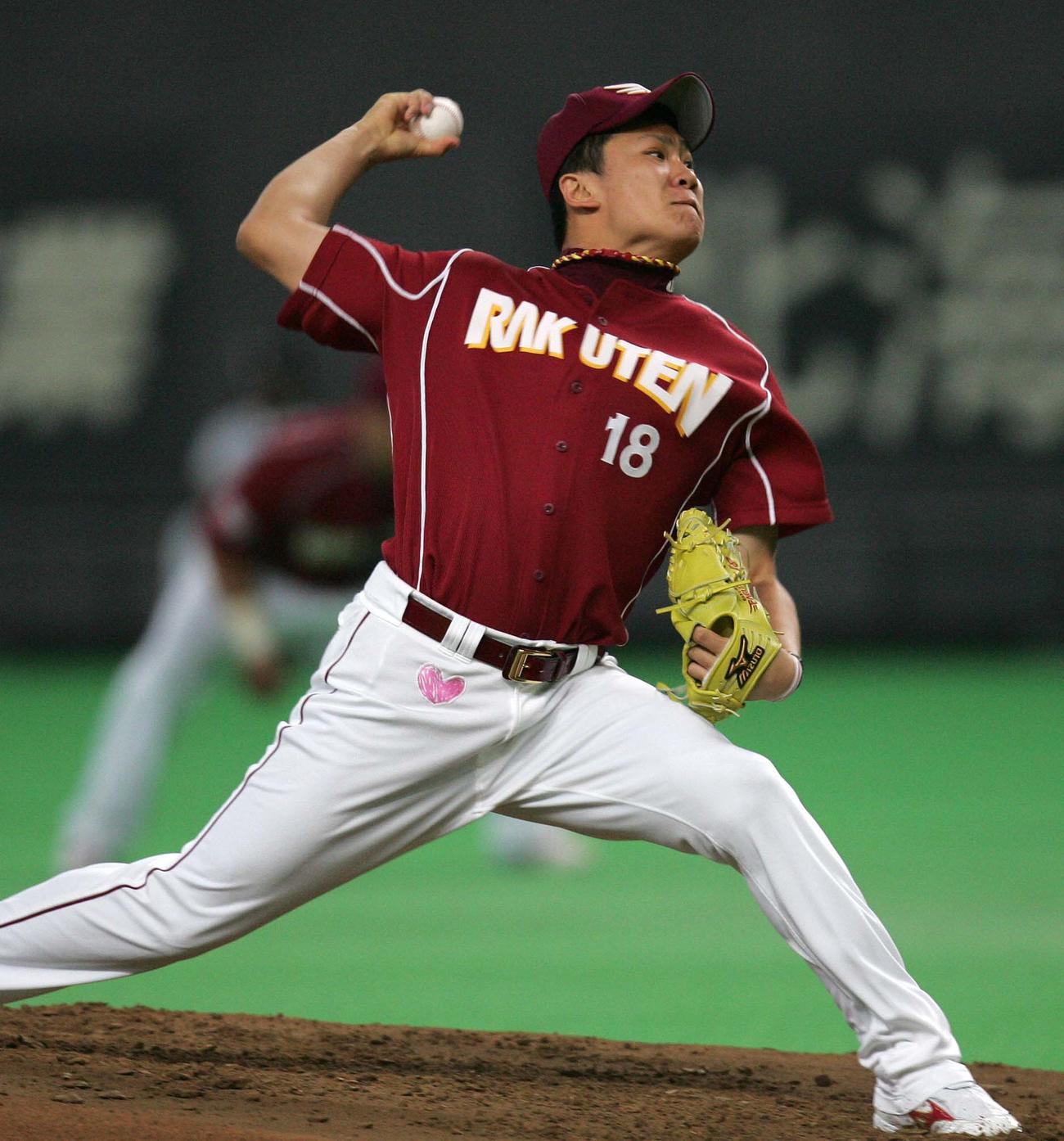 07年9月26日　日本ハム対楽天　札幌ドーム初登板する楽天先発の田中将大