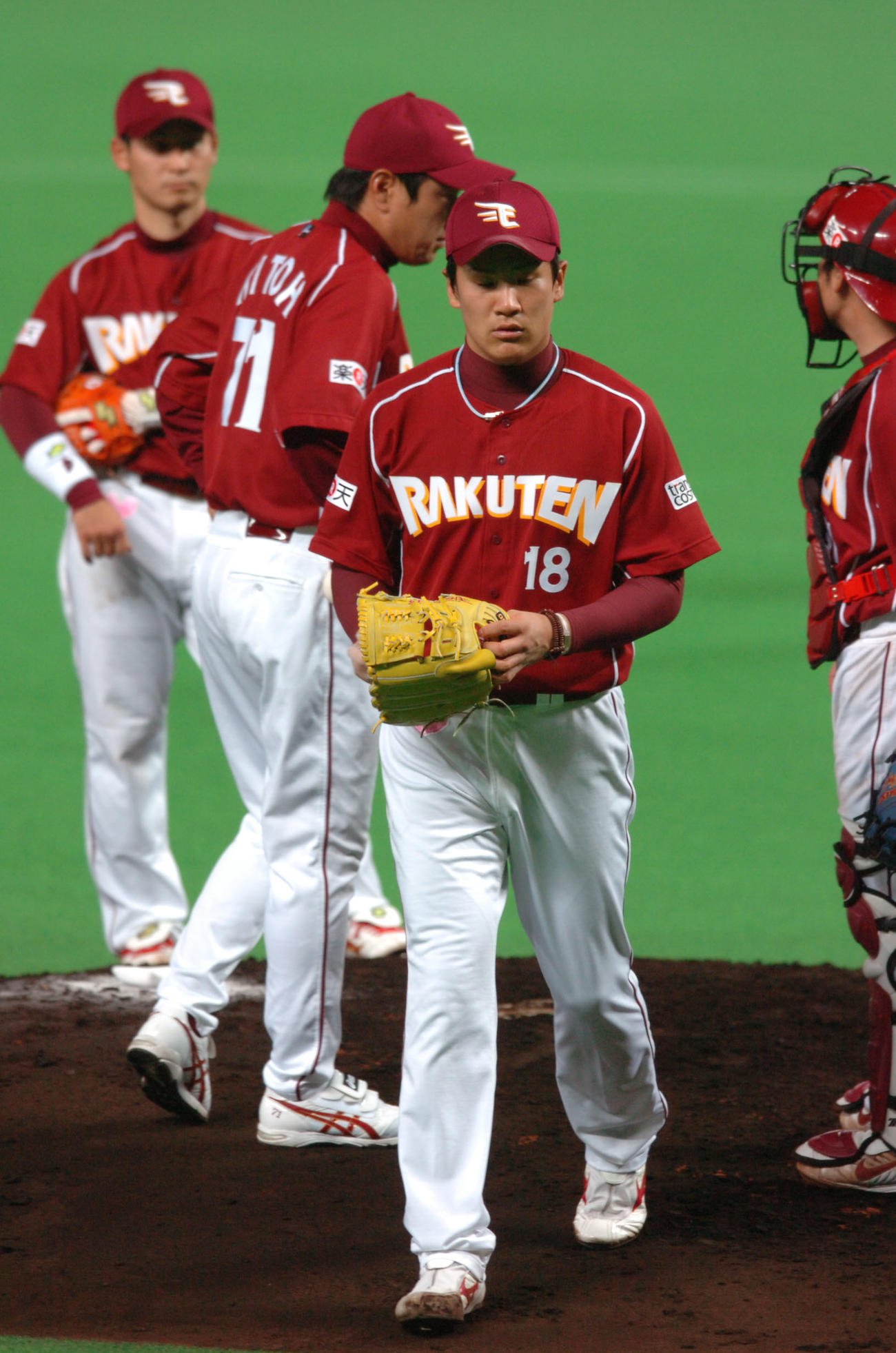 07年3月29日　ソフトバンク対楽天　楽天先発の田中将大は2回途中6失点KO