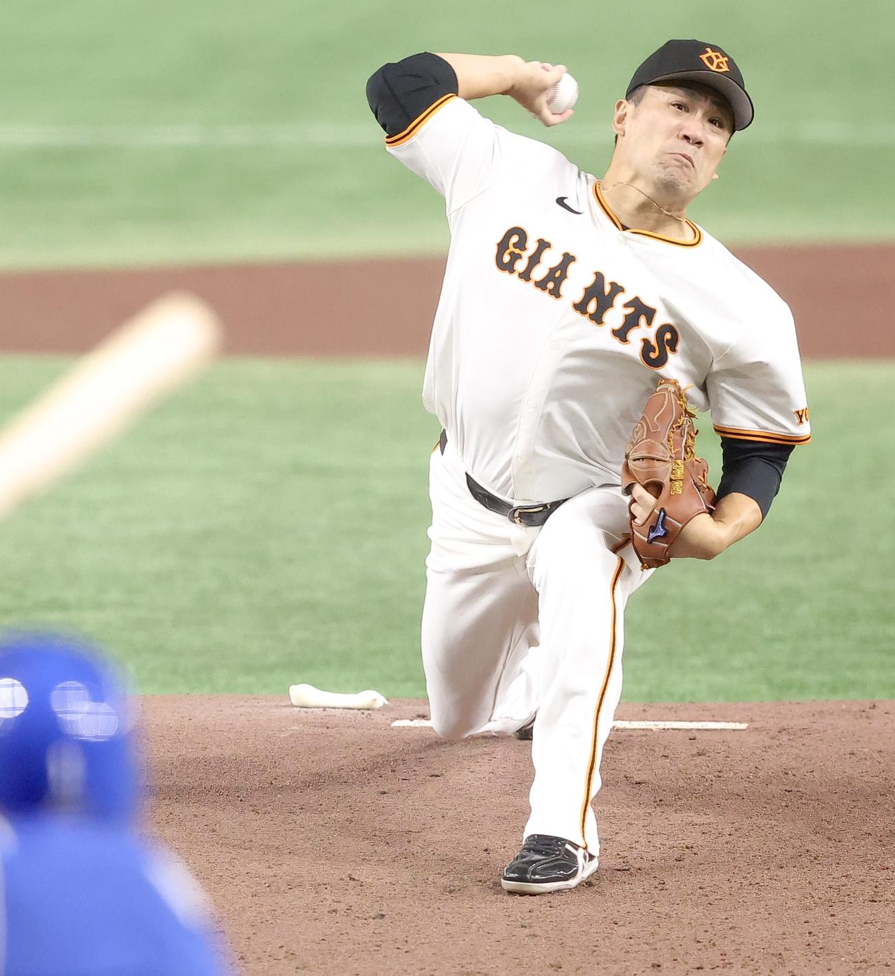 巨人対中日　先発登板する巨人田中将（撮影・河田真司）