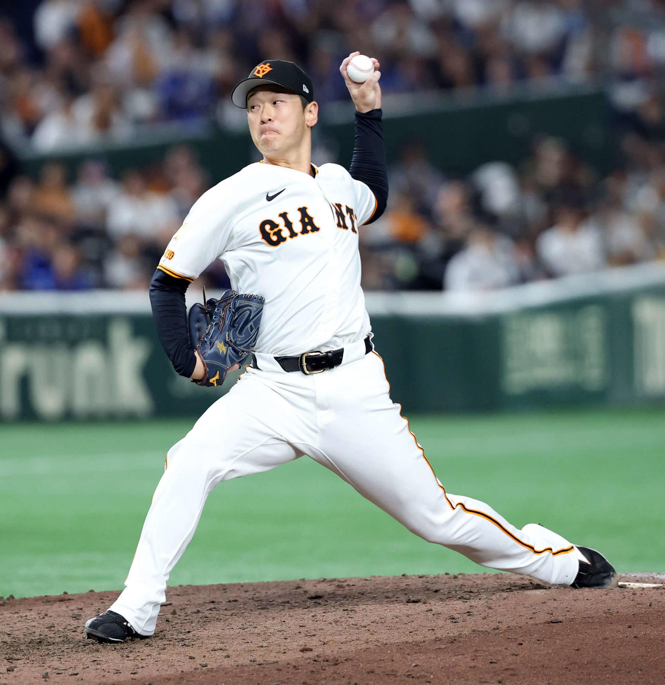 巨人対中日　7回表中日の攻撃で登板した中川（撮影・浅見桂子）