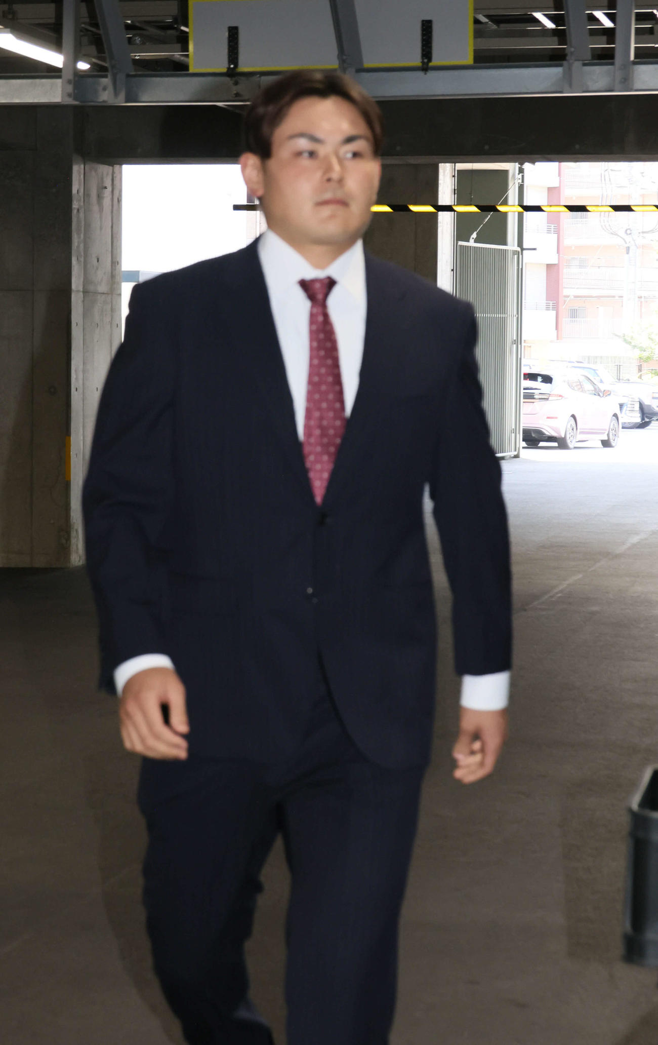 戦力外通告された広島赤塚（撮影・加藤孝規）