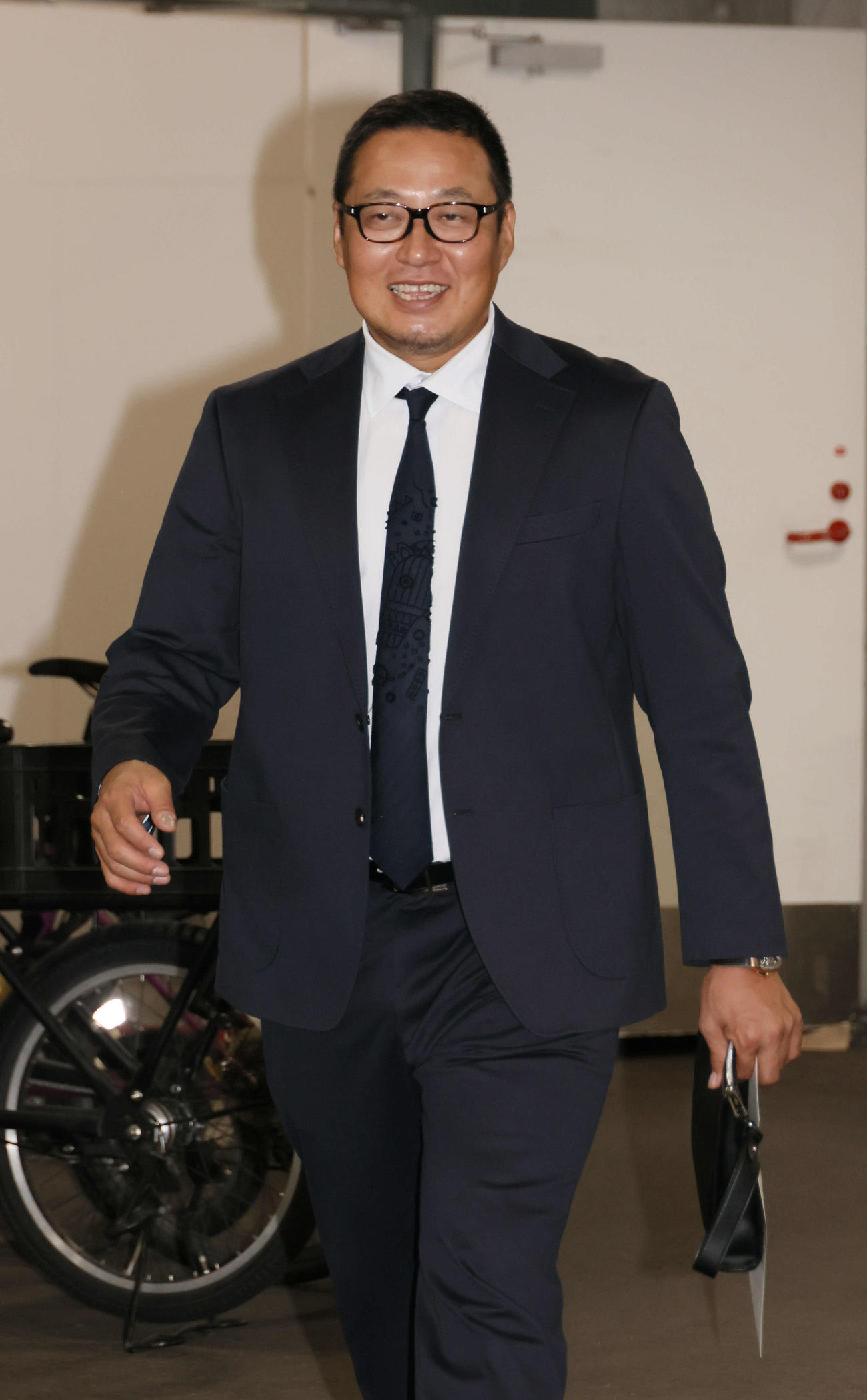 戦力外通告された広島松山（撮影・加藤孝規）