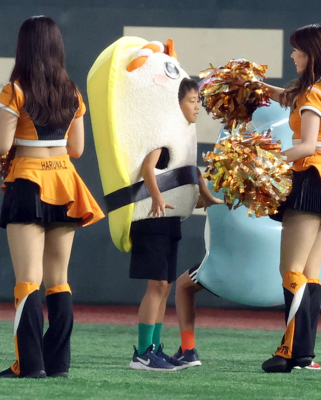 巨人対中日　すしレースを制したタマゴ（撮影・浅見桂子）